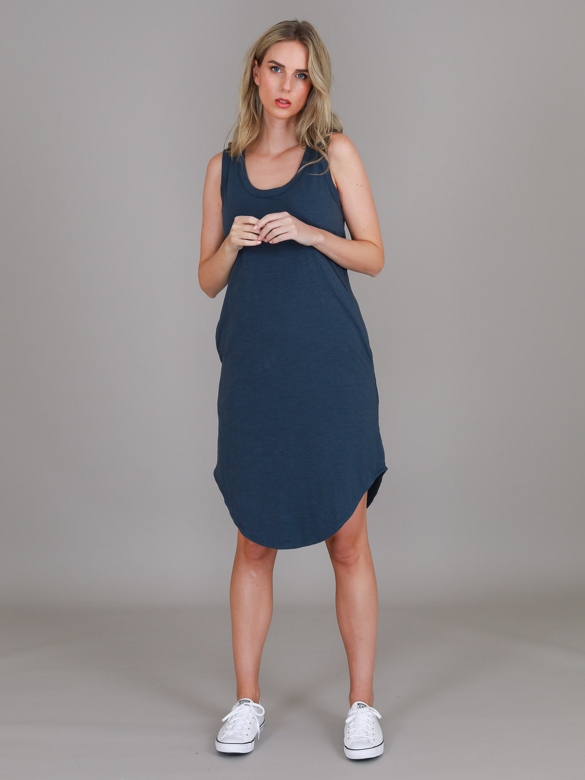 navy tank dress women