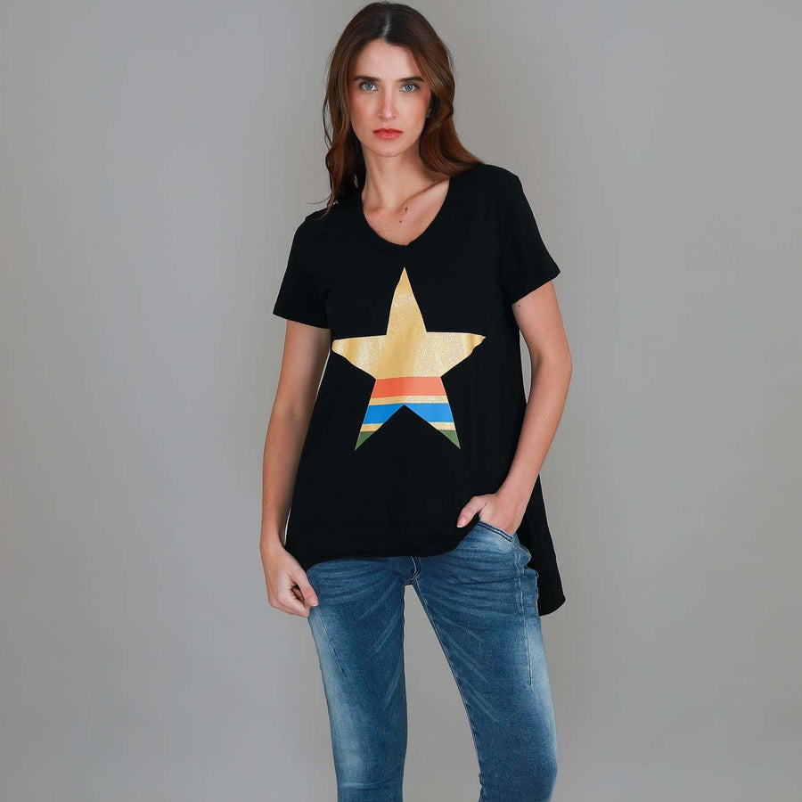 Betty Star Stripe T Shirt size guide