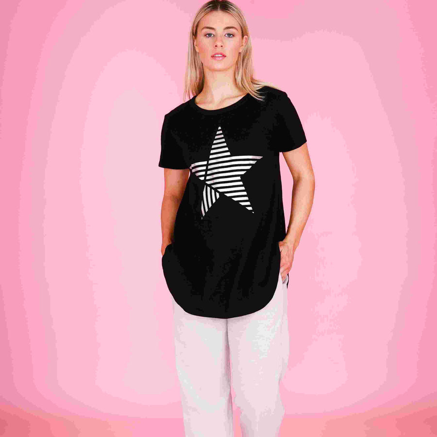 Perth Stripe Star T Shirt size guide