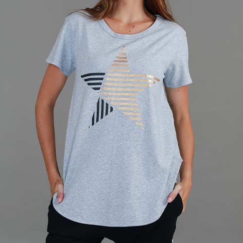 Perth Stripe Star T Shirt size guide