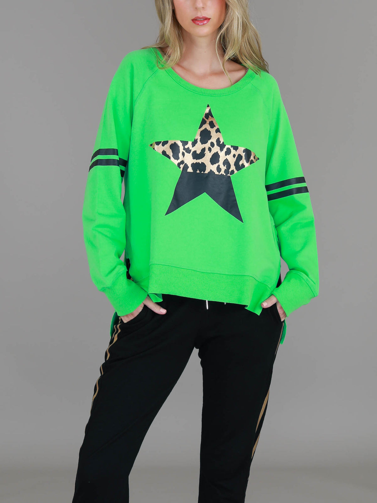 kelly green sweatshirt