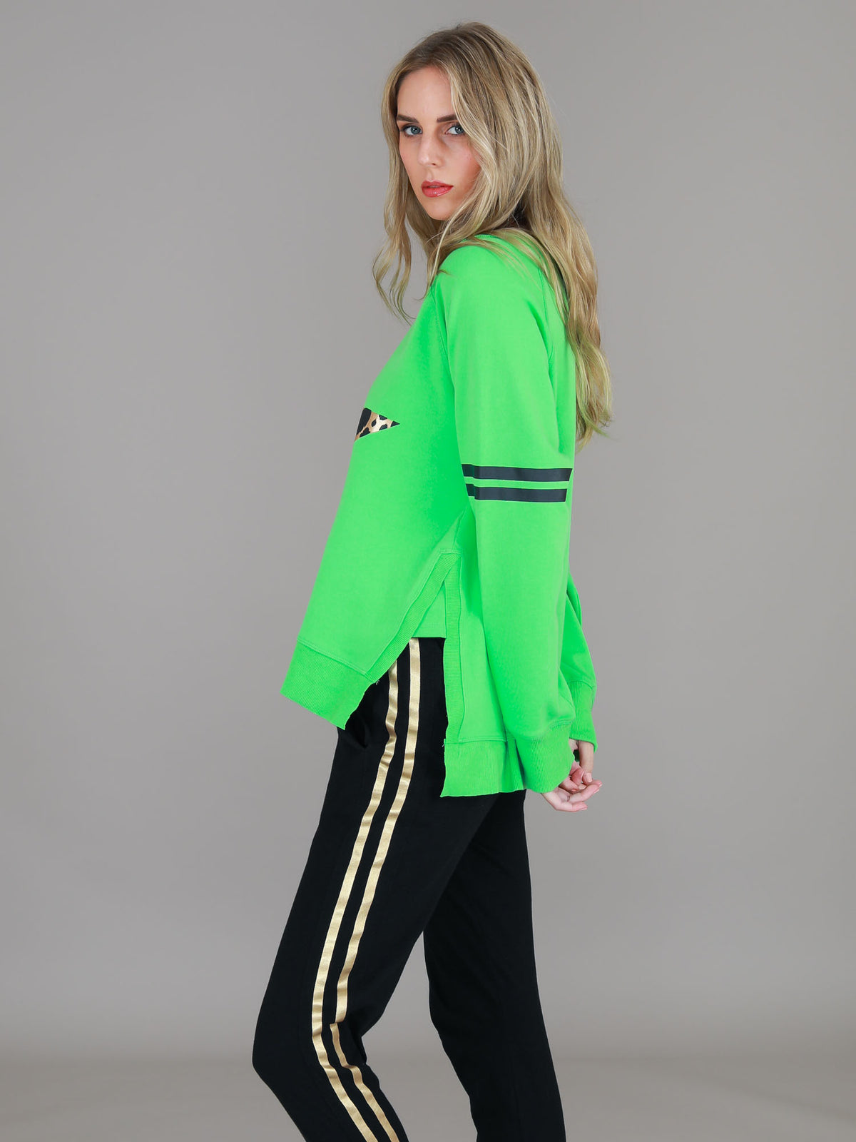 forest green sweatshirt