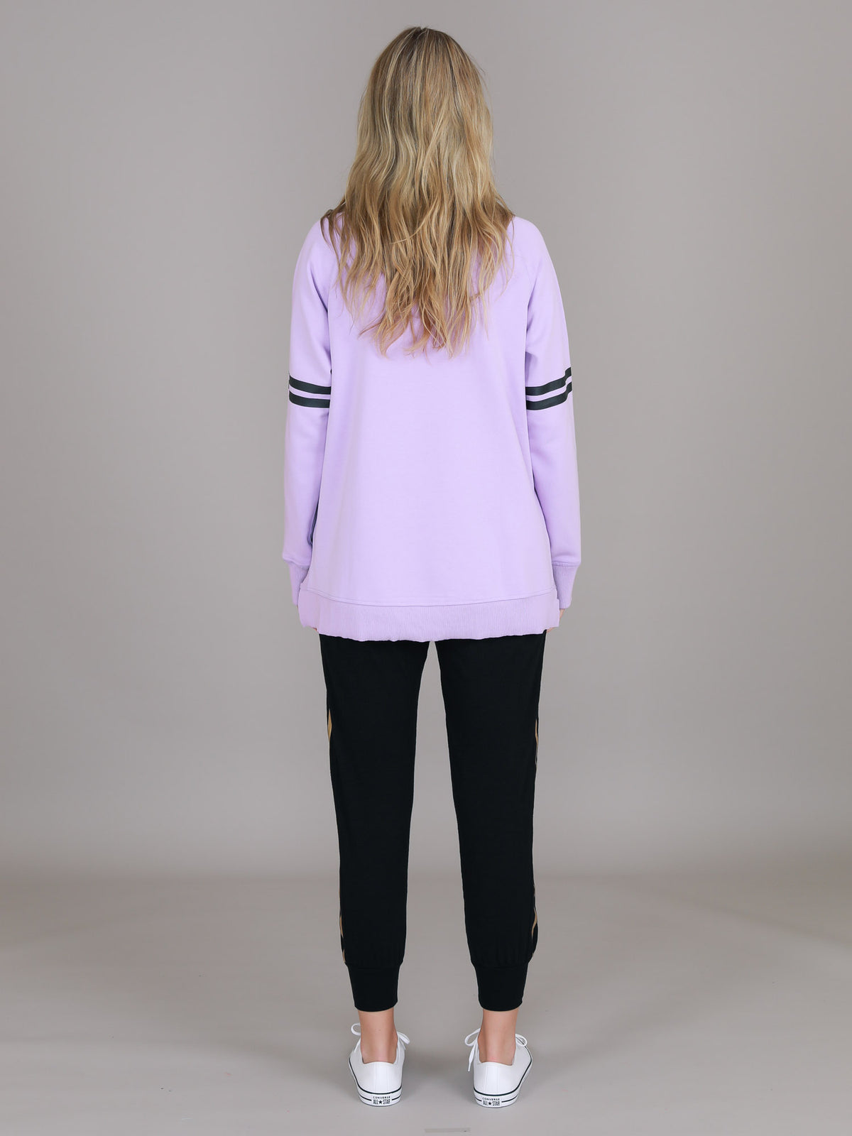 women's purple sweatshirt