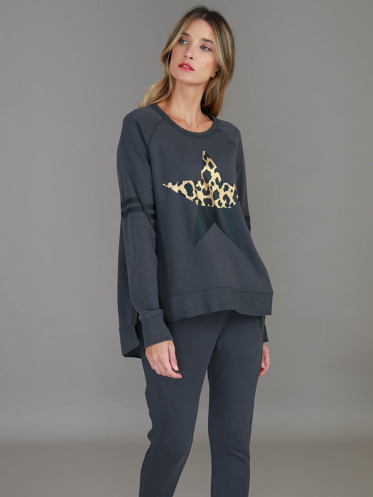 black graphic sweatshirt