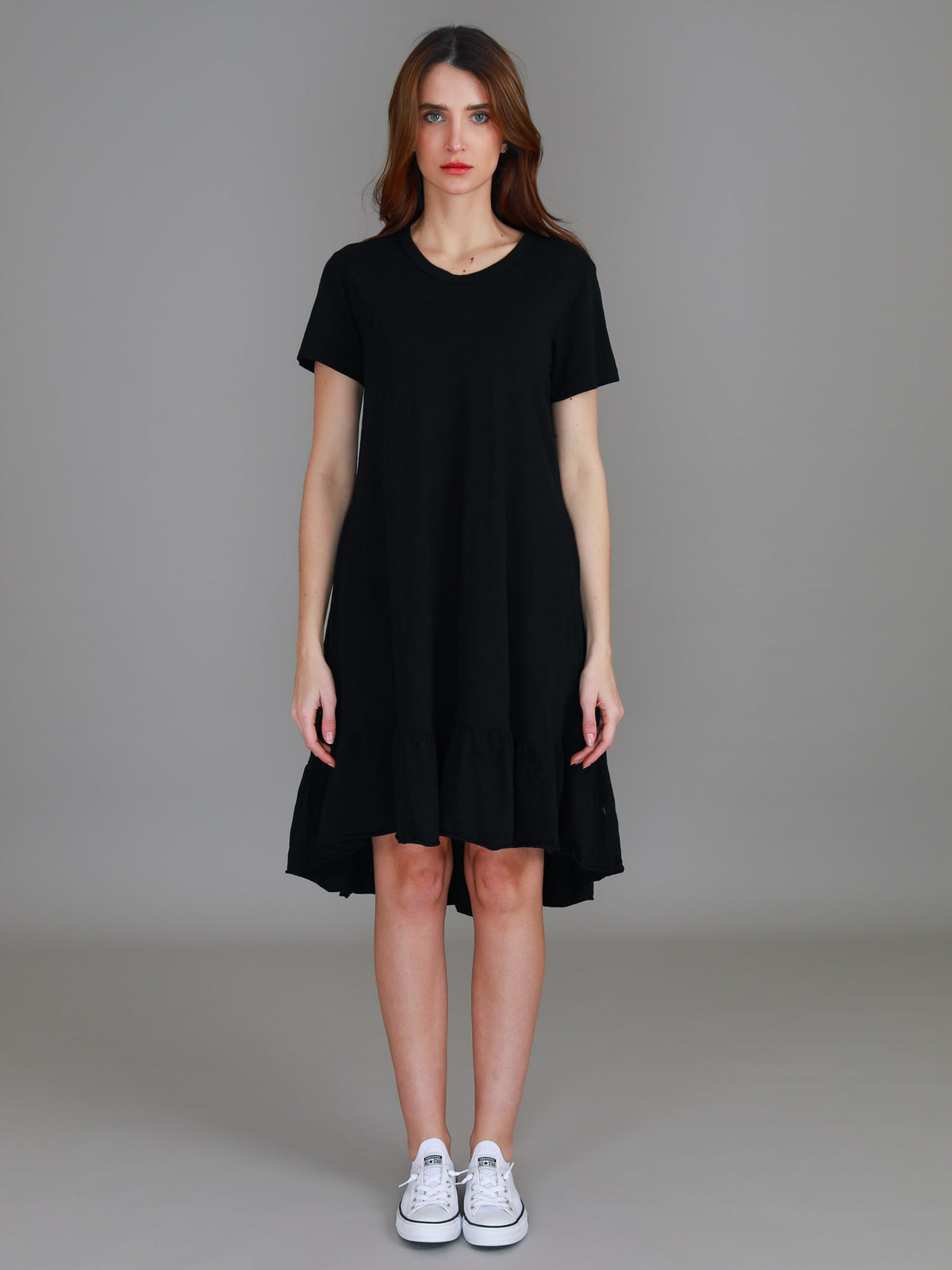 black tshirt dress womens