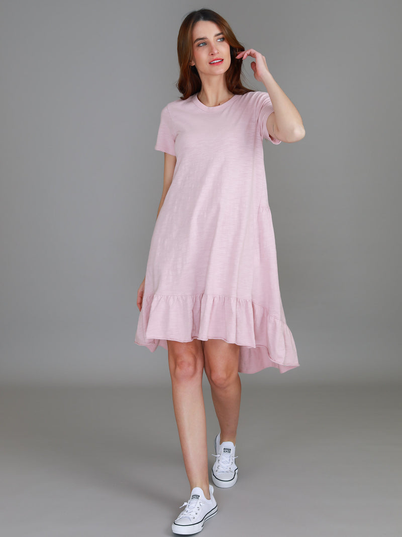 pink tiered dress #color_blush marle
