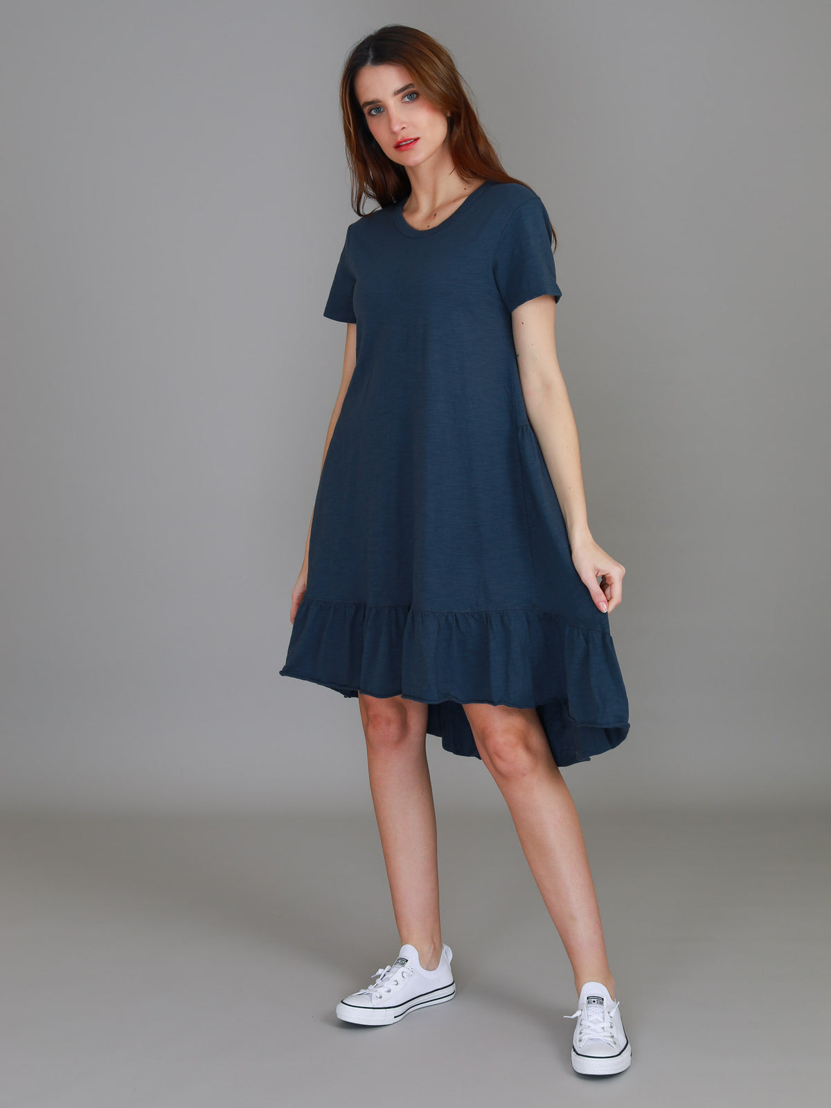 Sienna | Women's Tiered T Shirt Dress – Cotton Jersey