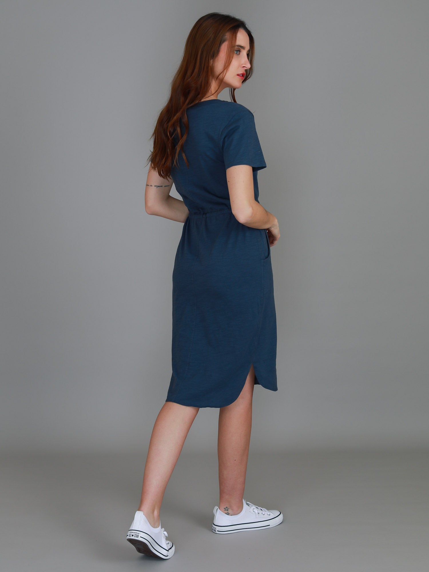 navy tshirt dress #color_indigo