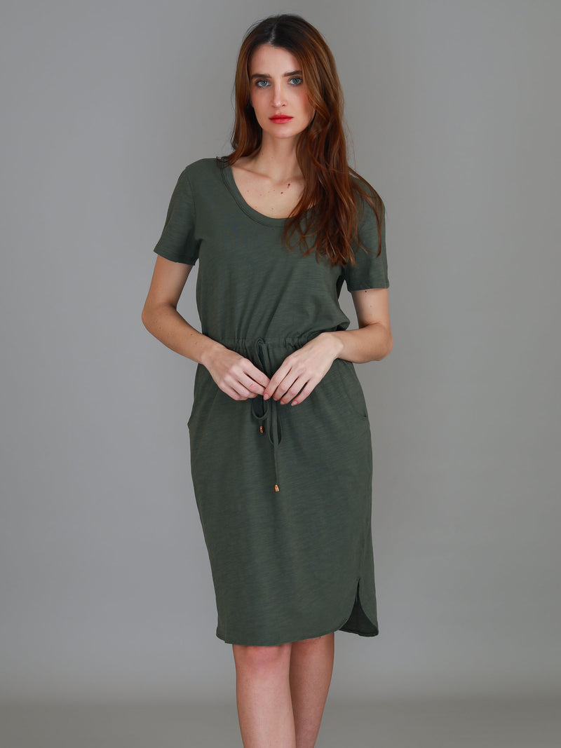 sage green dress #color_khaki