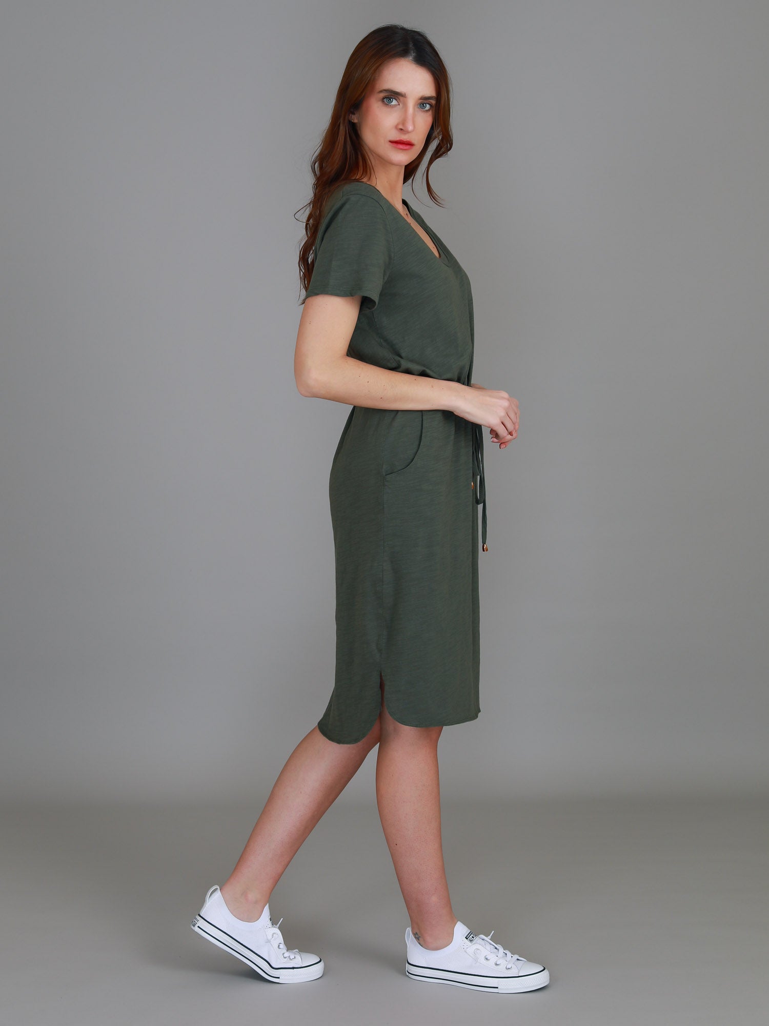 shirt dresses for women #color_khaki