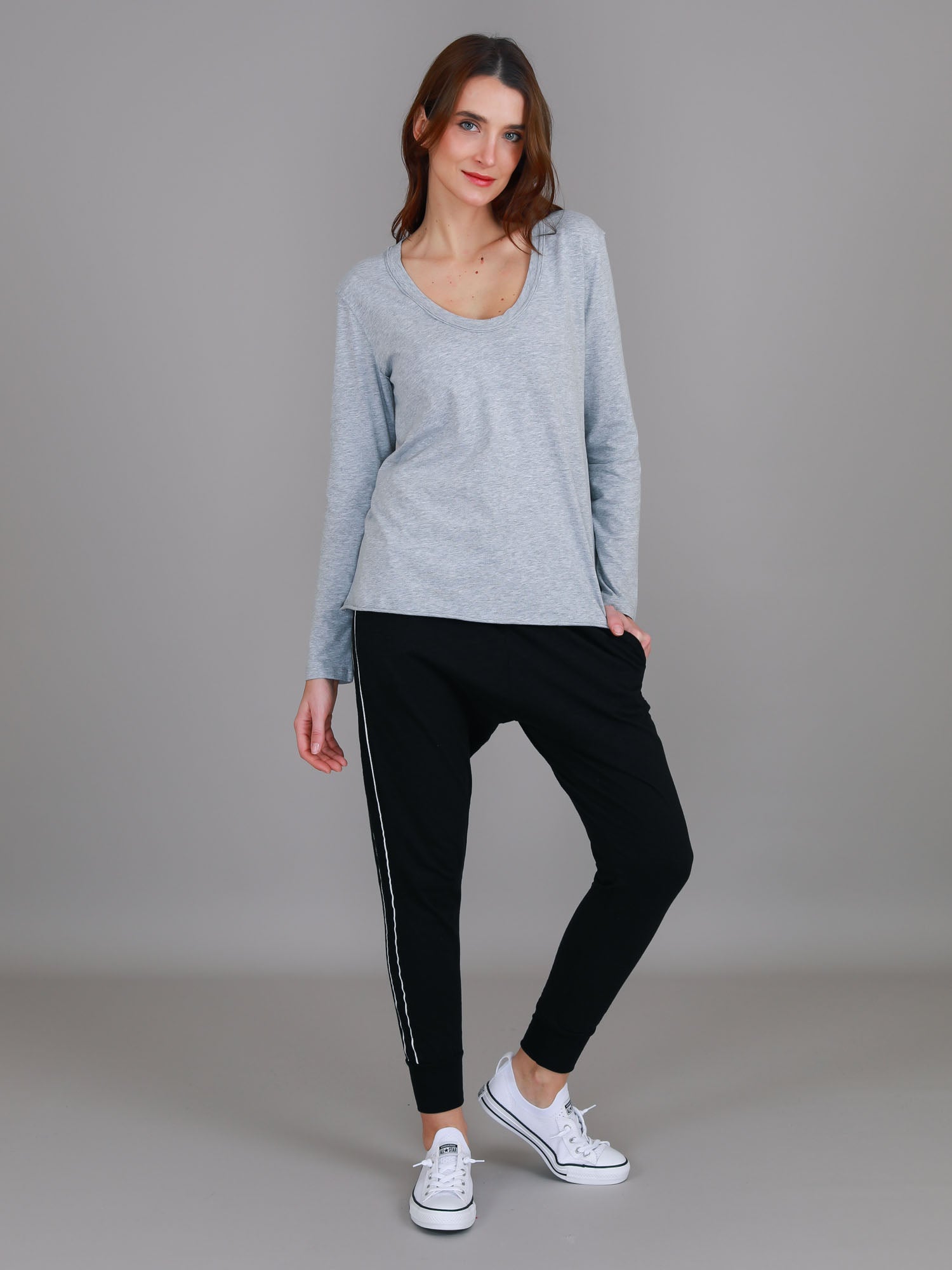 long sleeve tees womens #color_grey marle