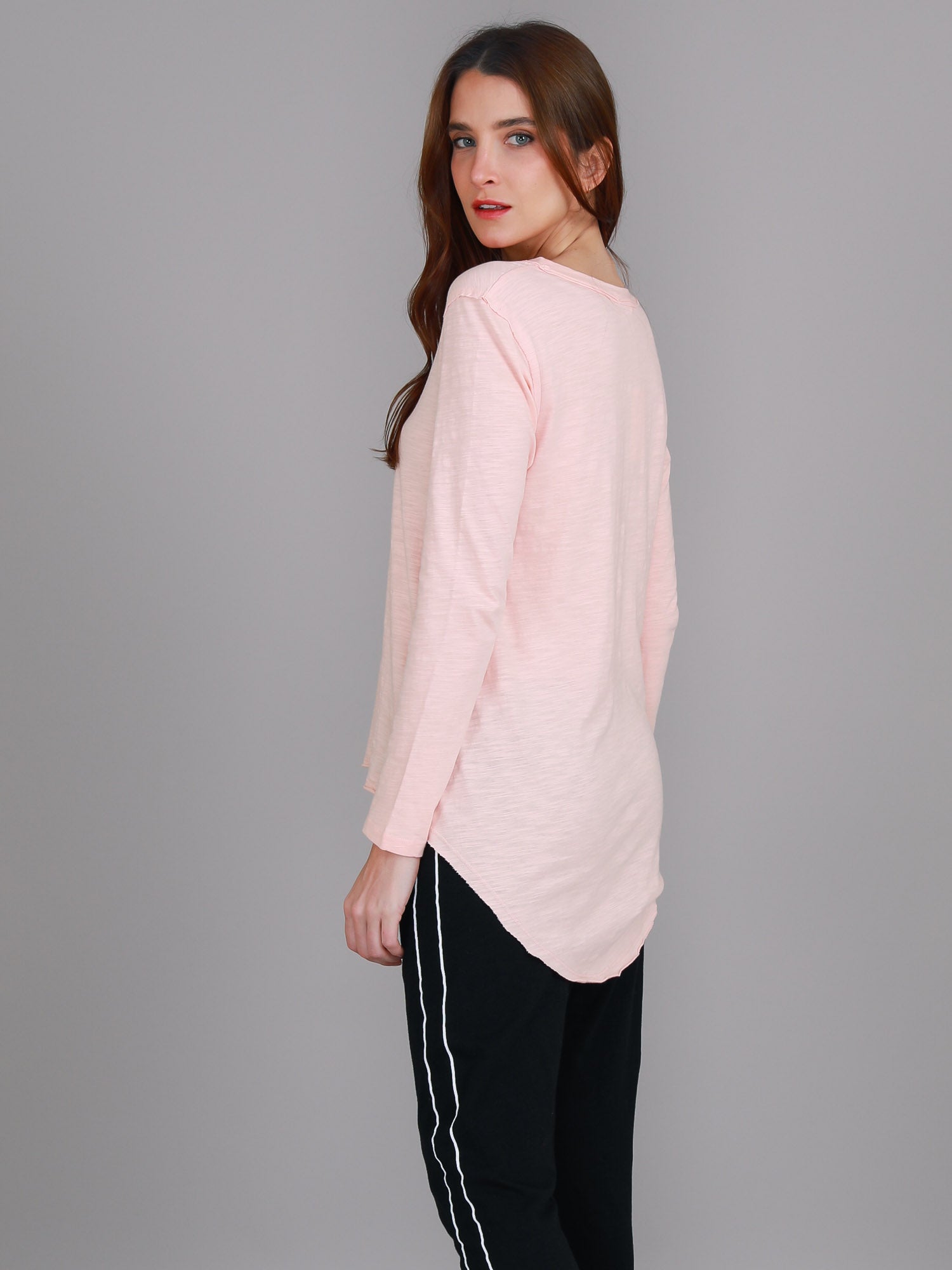 long sleeve t-shirt women's #color_peach