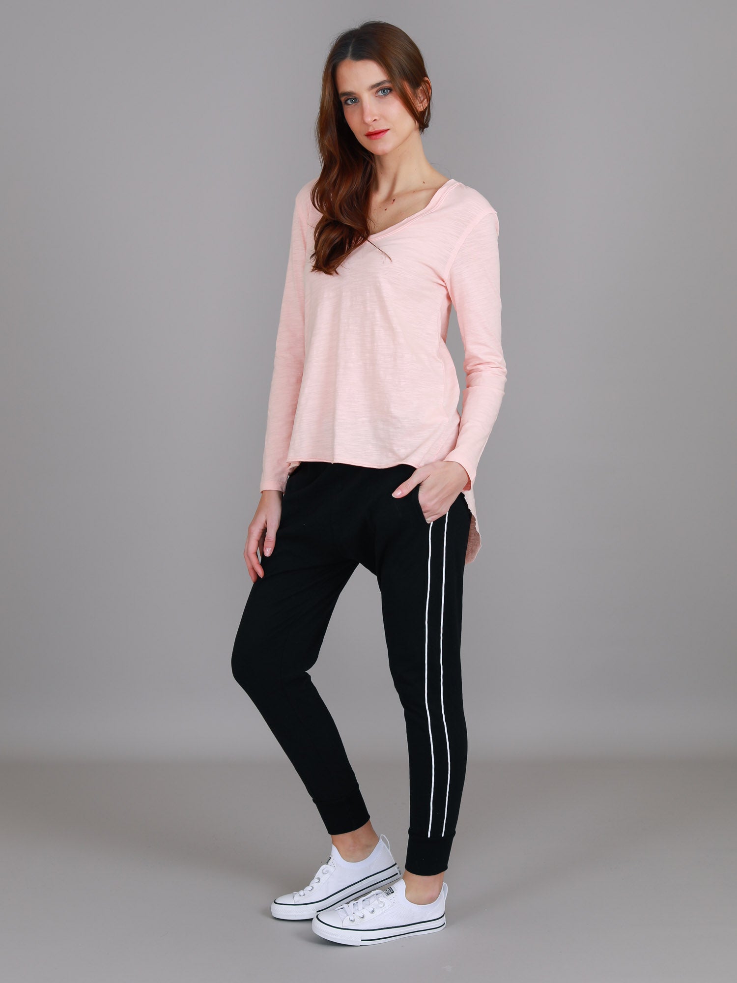 long sleeve t-shirts women's #color_peach