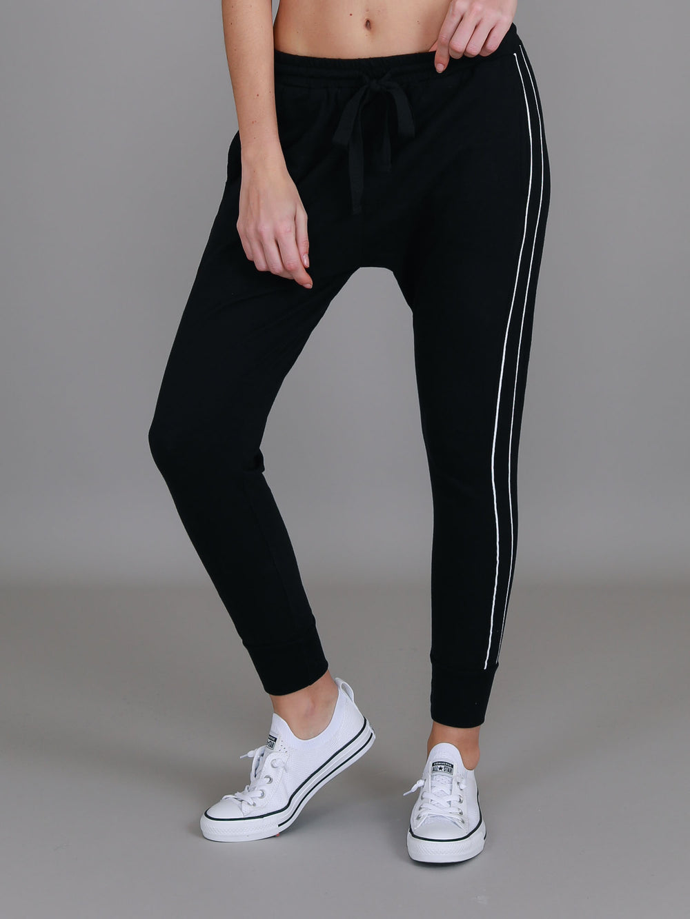 Stripe Jogger in Woodland Moss