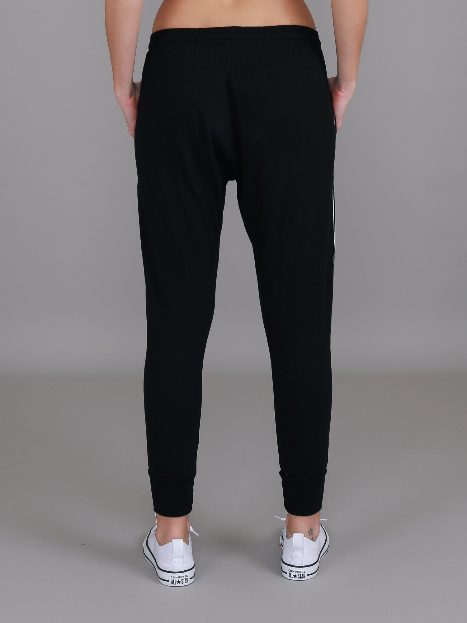 cotton jogger pants women's #color_black