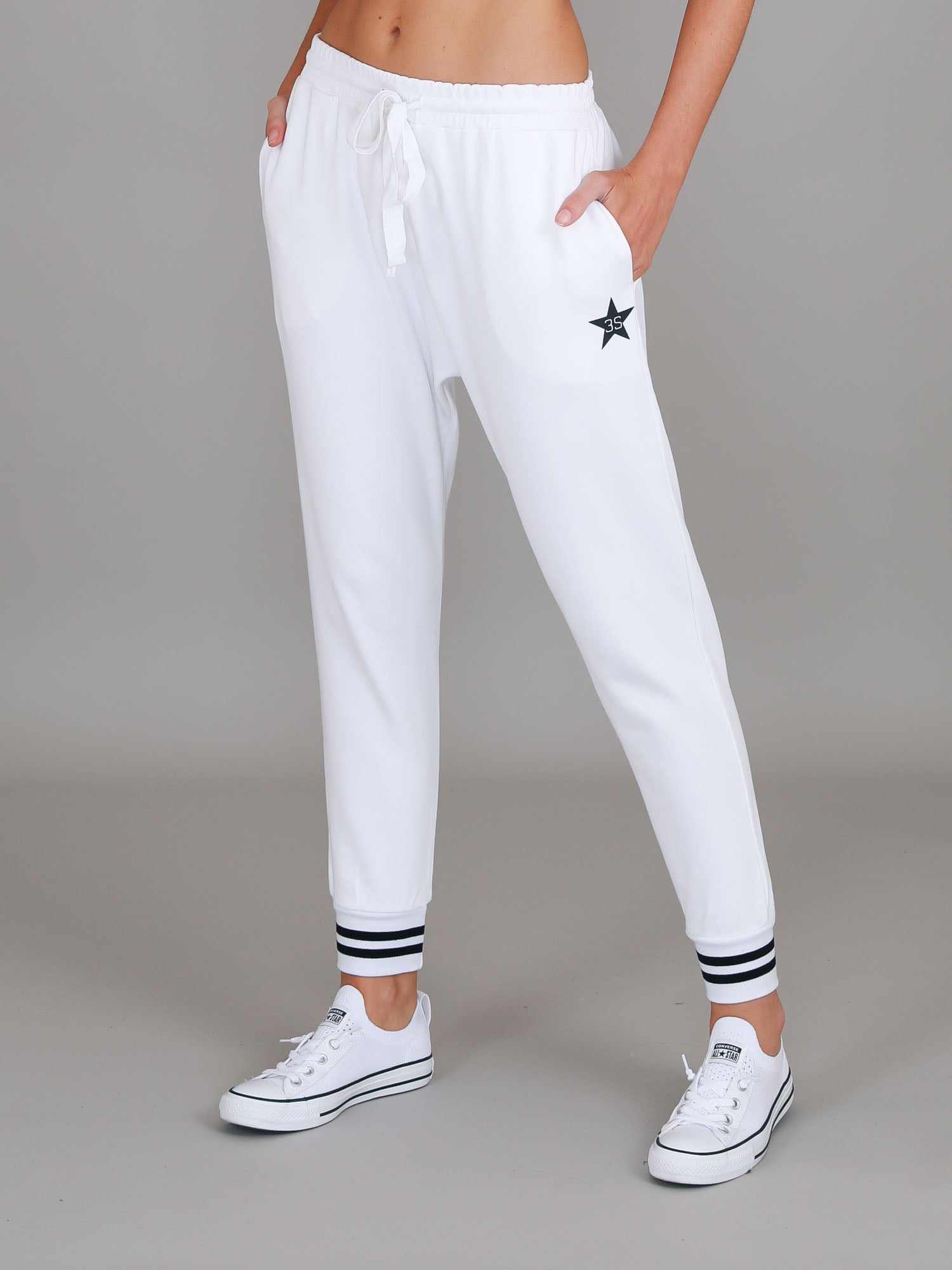 Harlow Stripe Rib Sweatpants