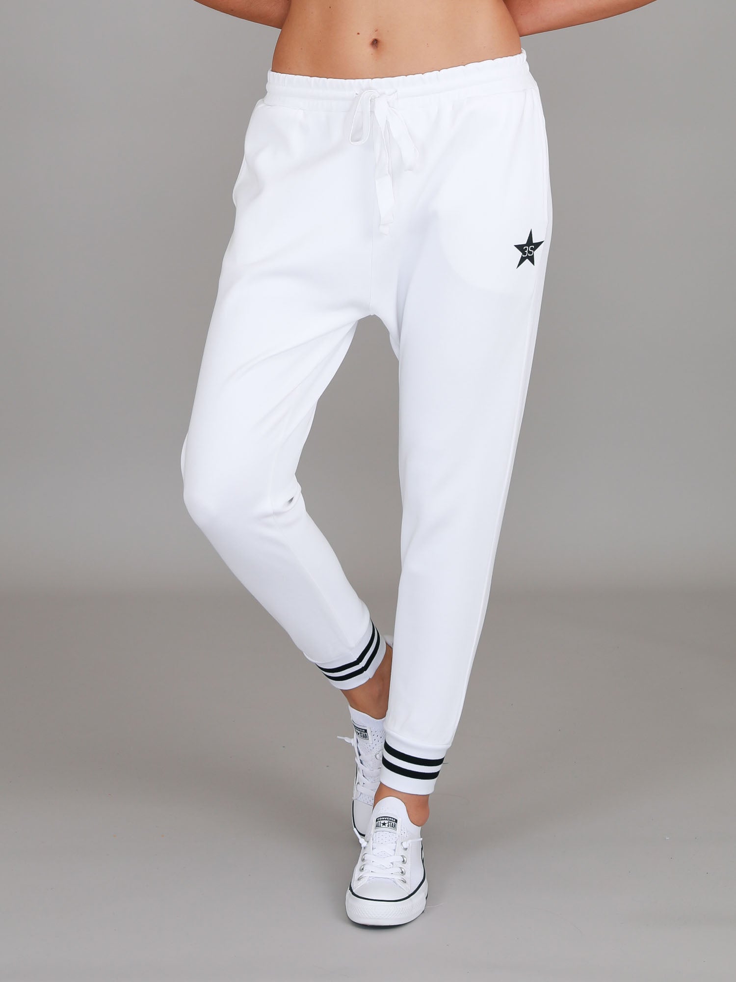 ladies white joggers #color_everest