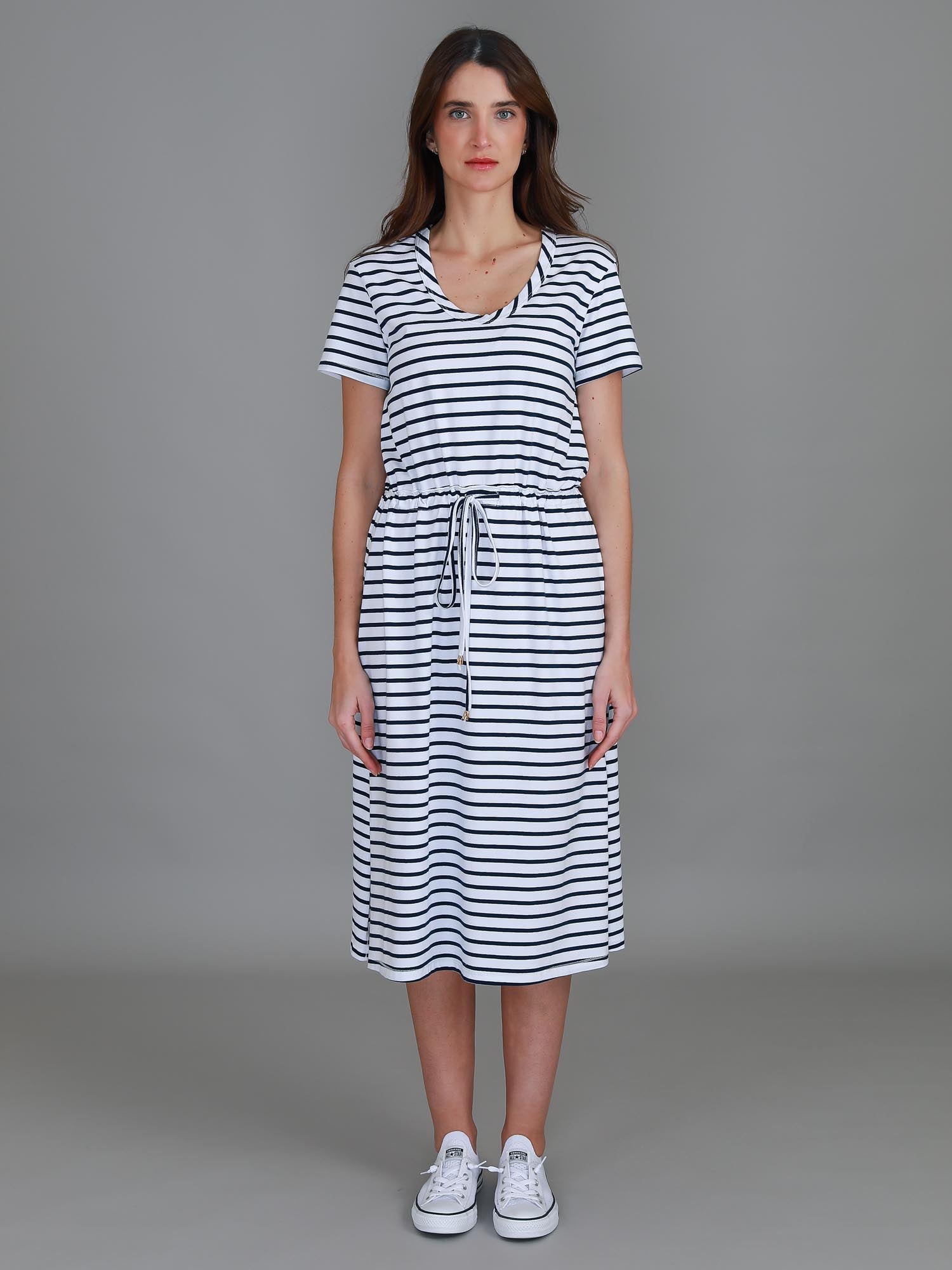 casual jersey dress #color_stripe