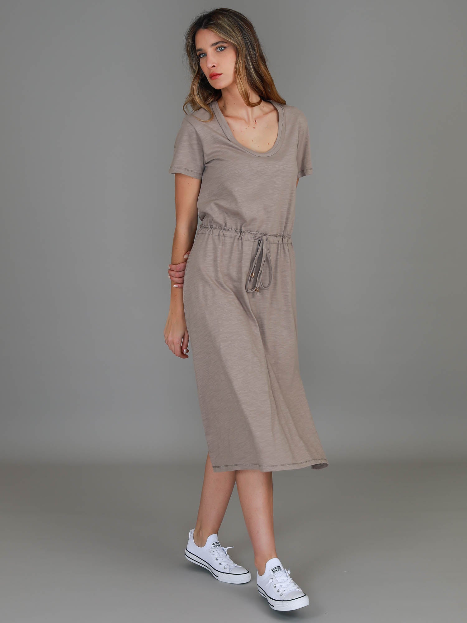 drawstring dresses #color_pebble