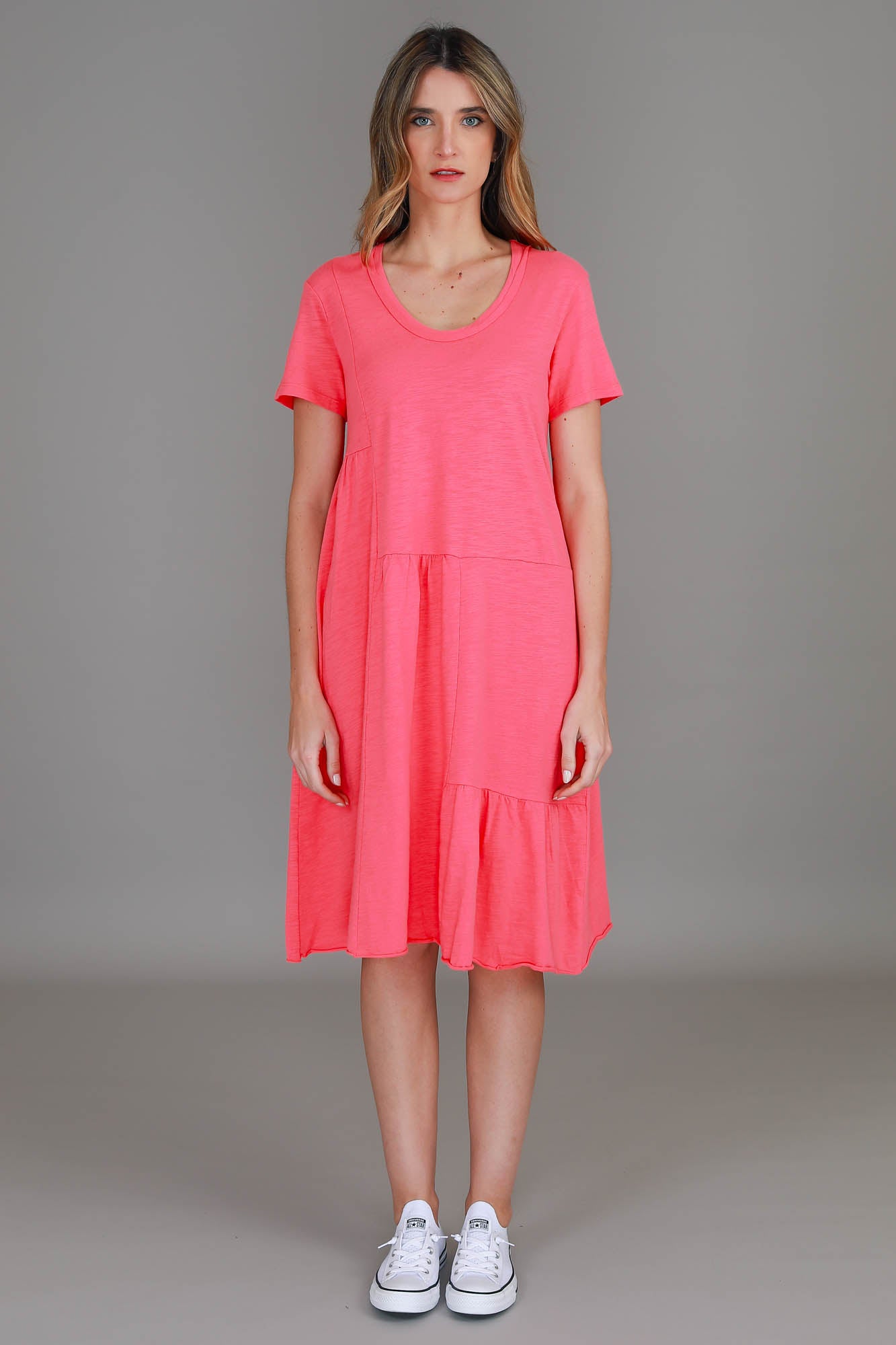 women pink dress #color_bubblegum