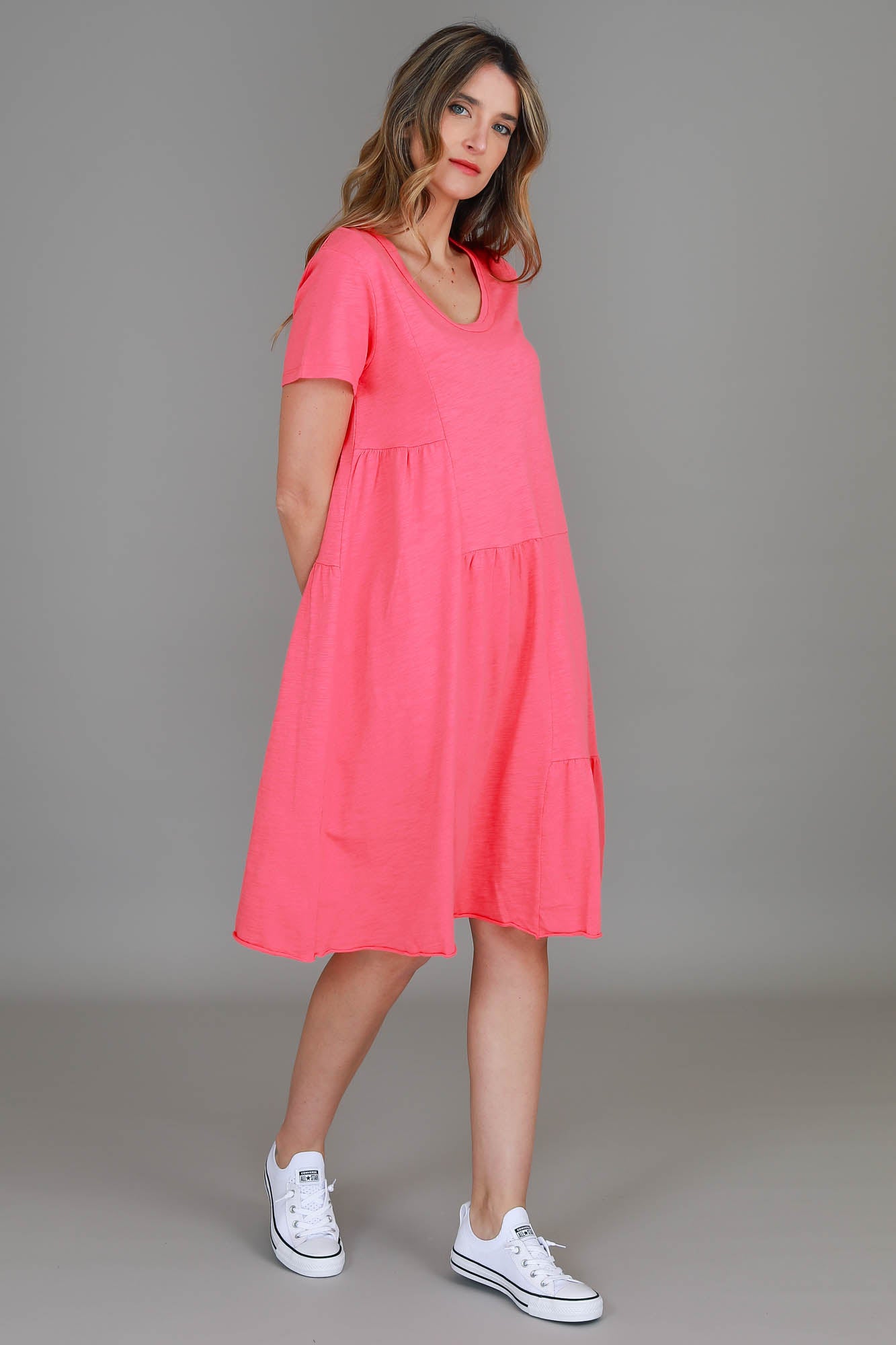 women's pink dress #color_bubblegum