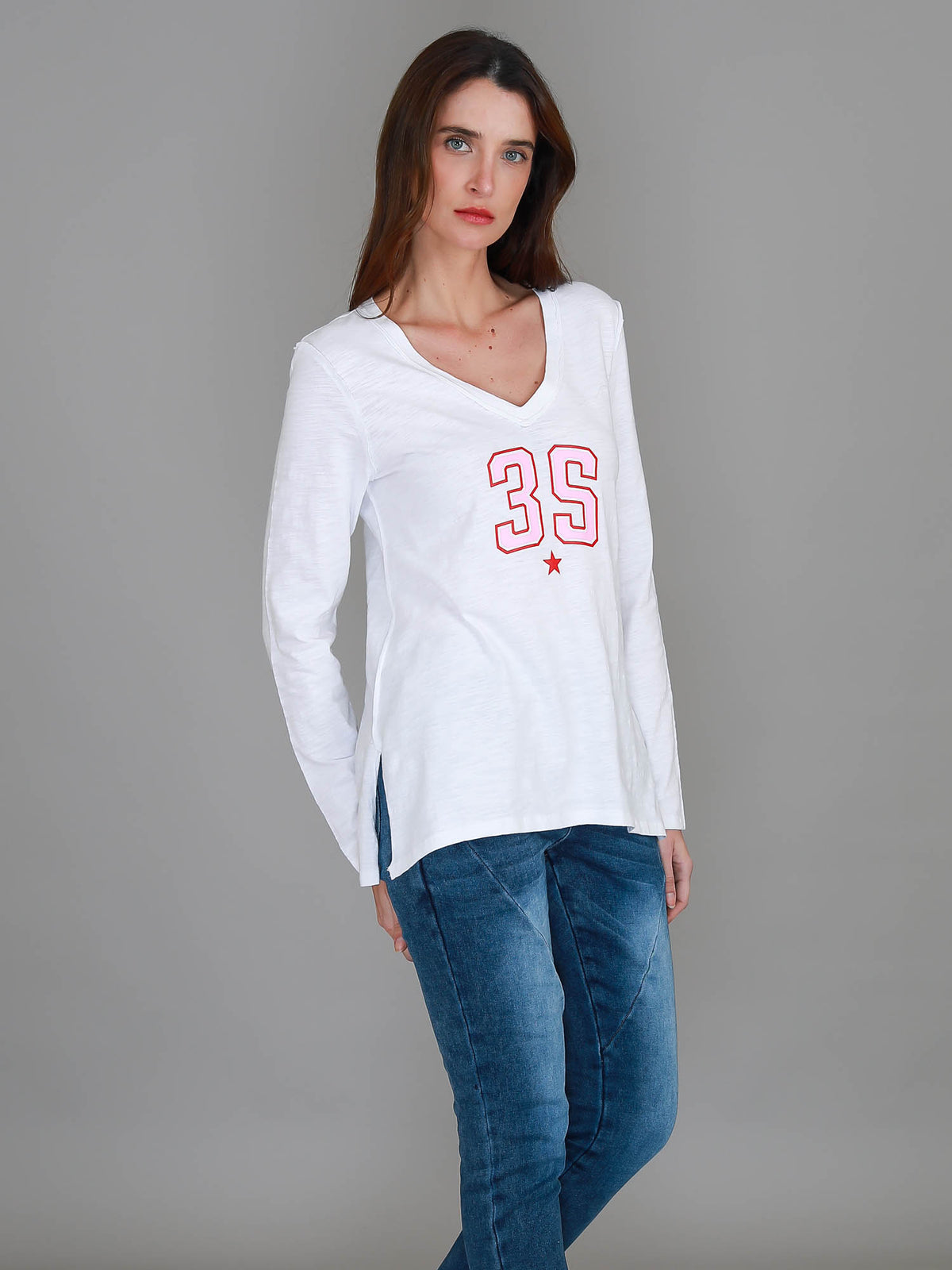 Noa V Neck 3S T Shirt