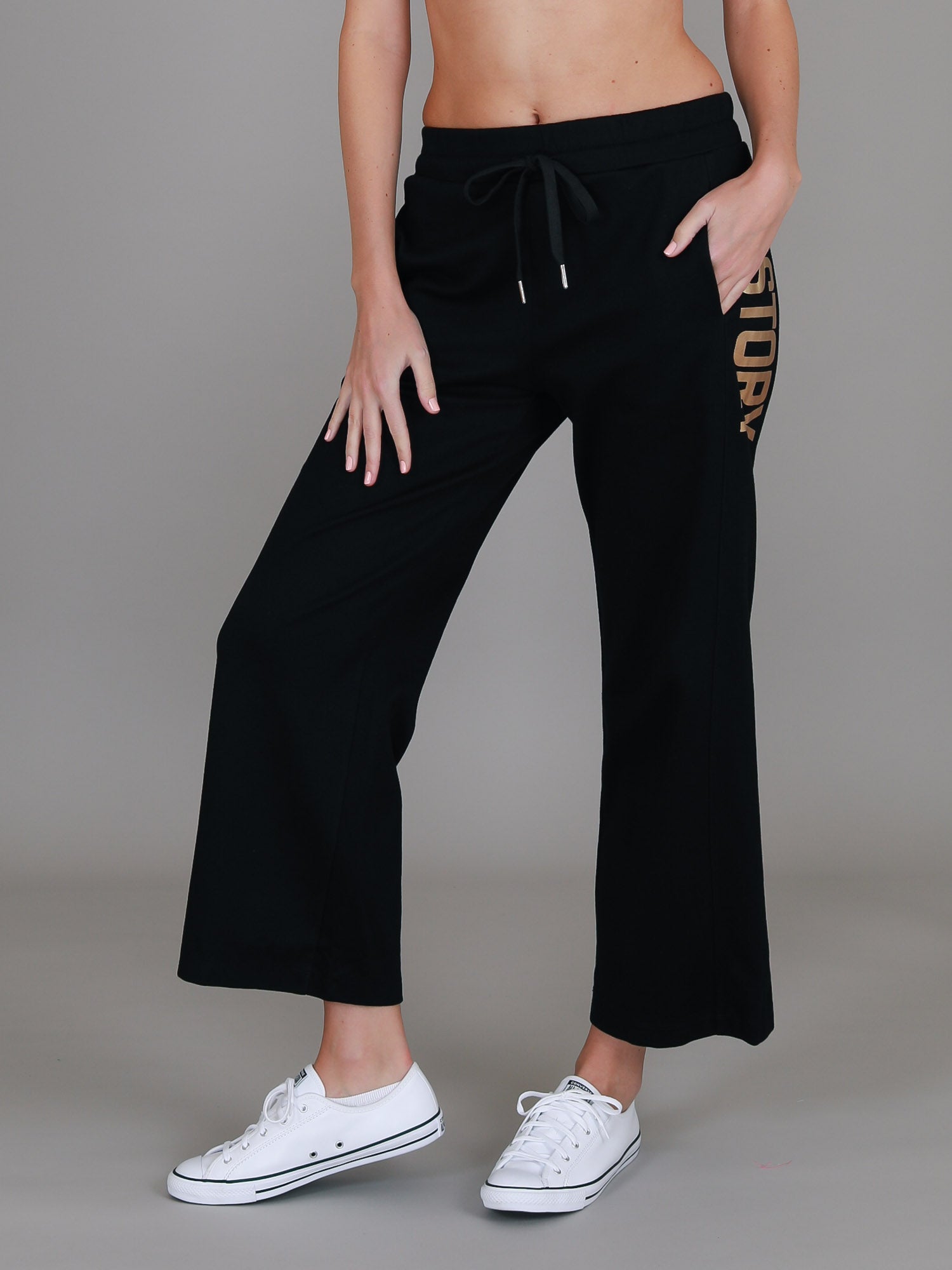 black wide leg pants #color_black