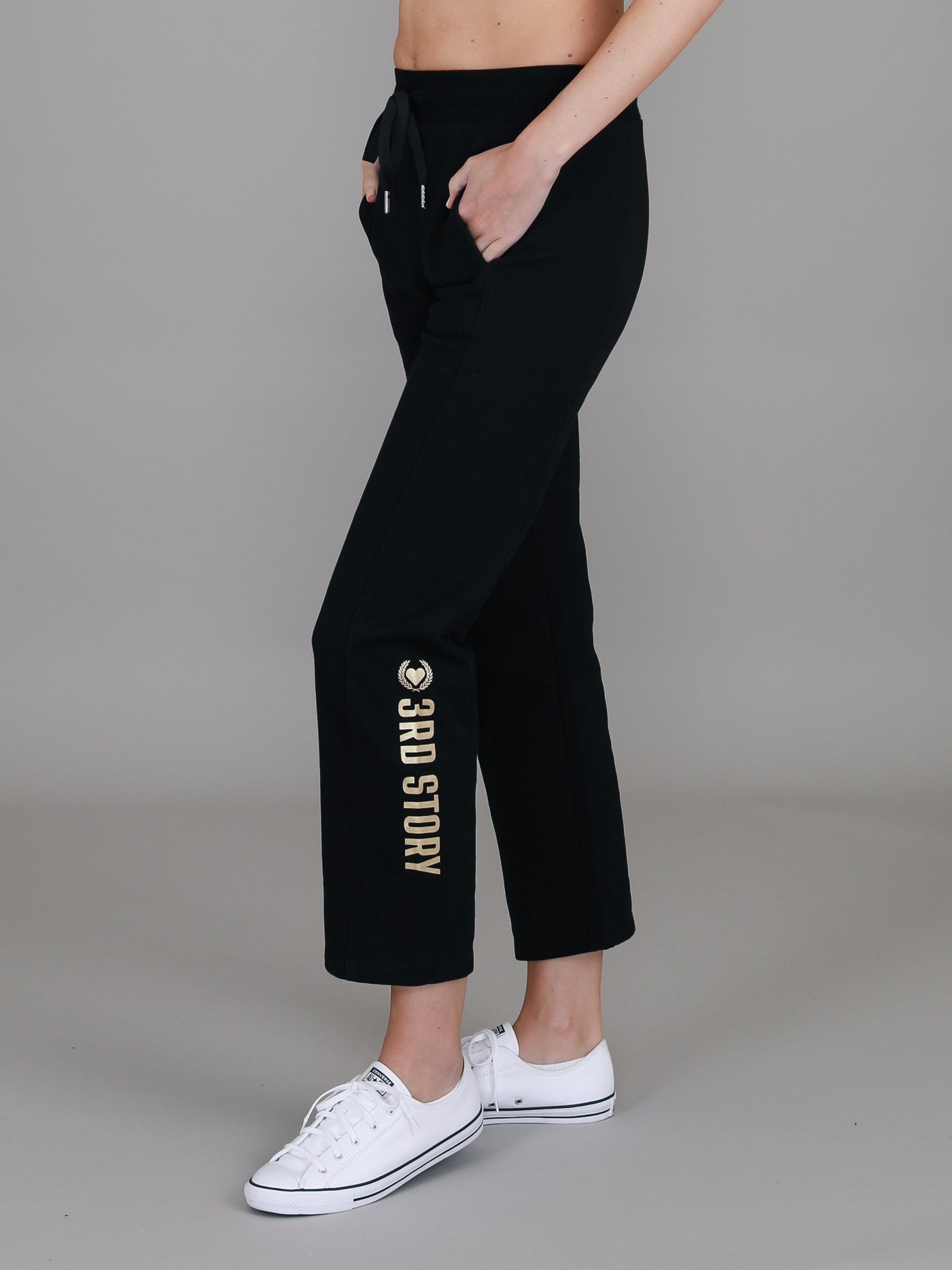 womens black tracksuit pants #color_black