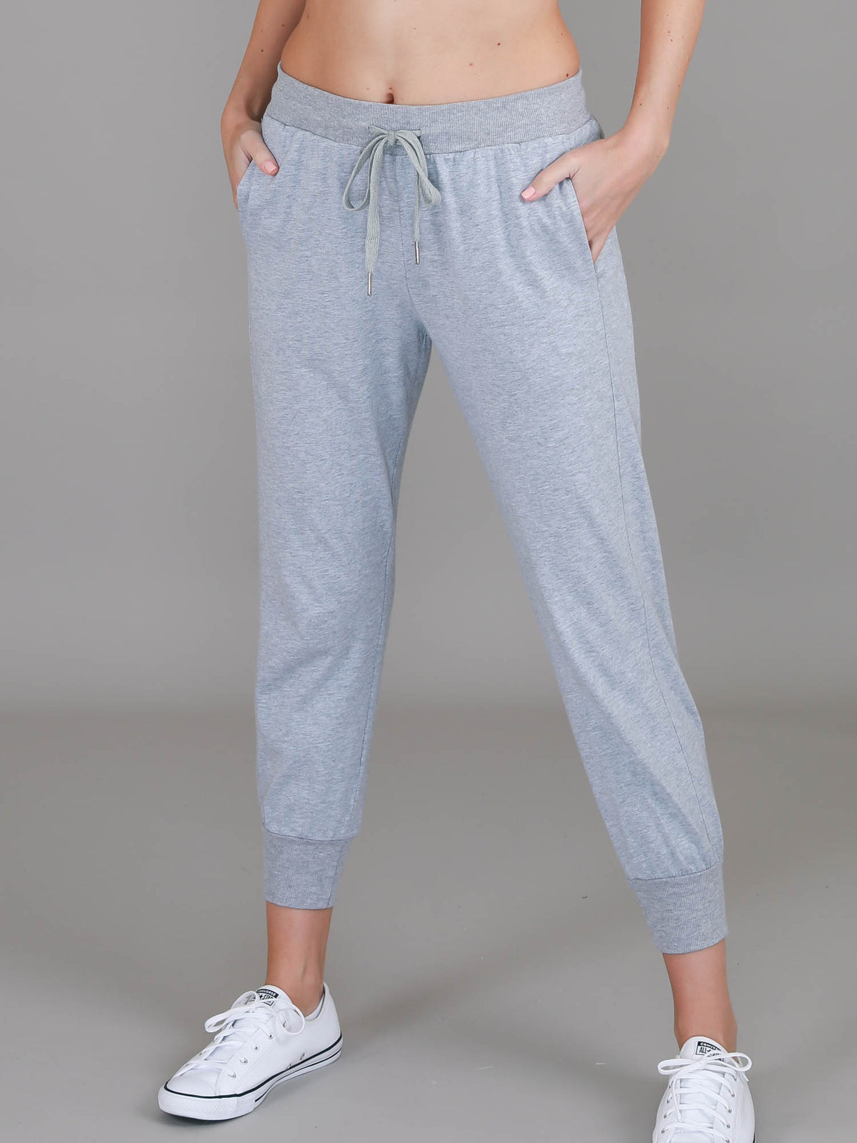 grey joggers women