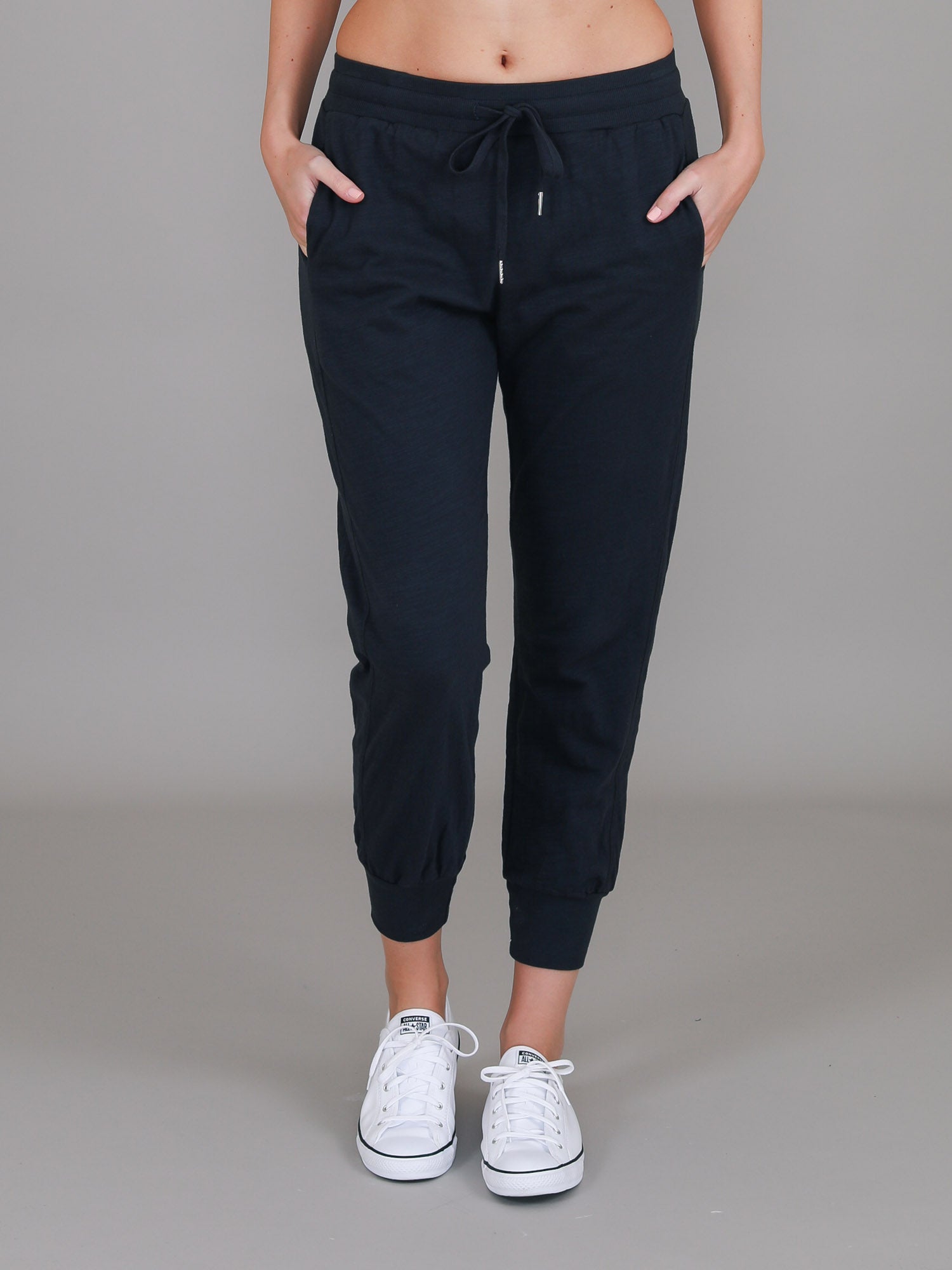 navy blue joggers outfit #color_ink