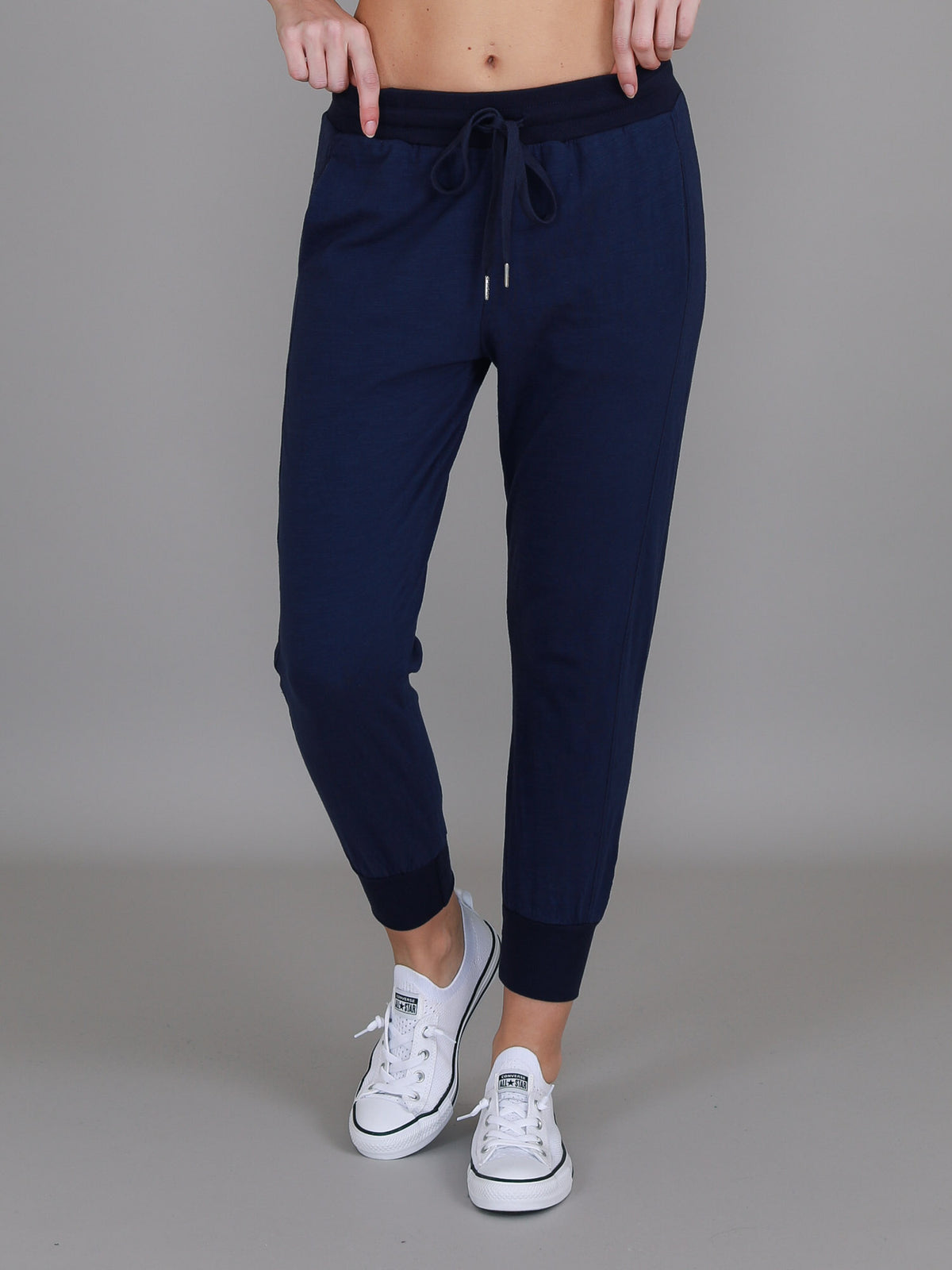 navy joggers