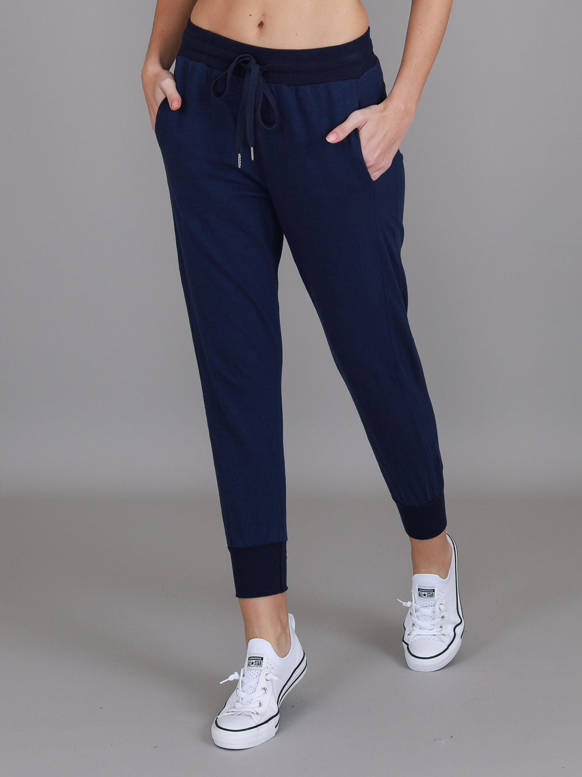 navy joggers womens