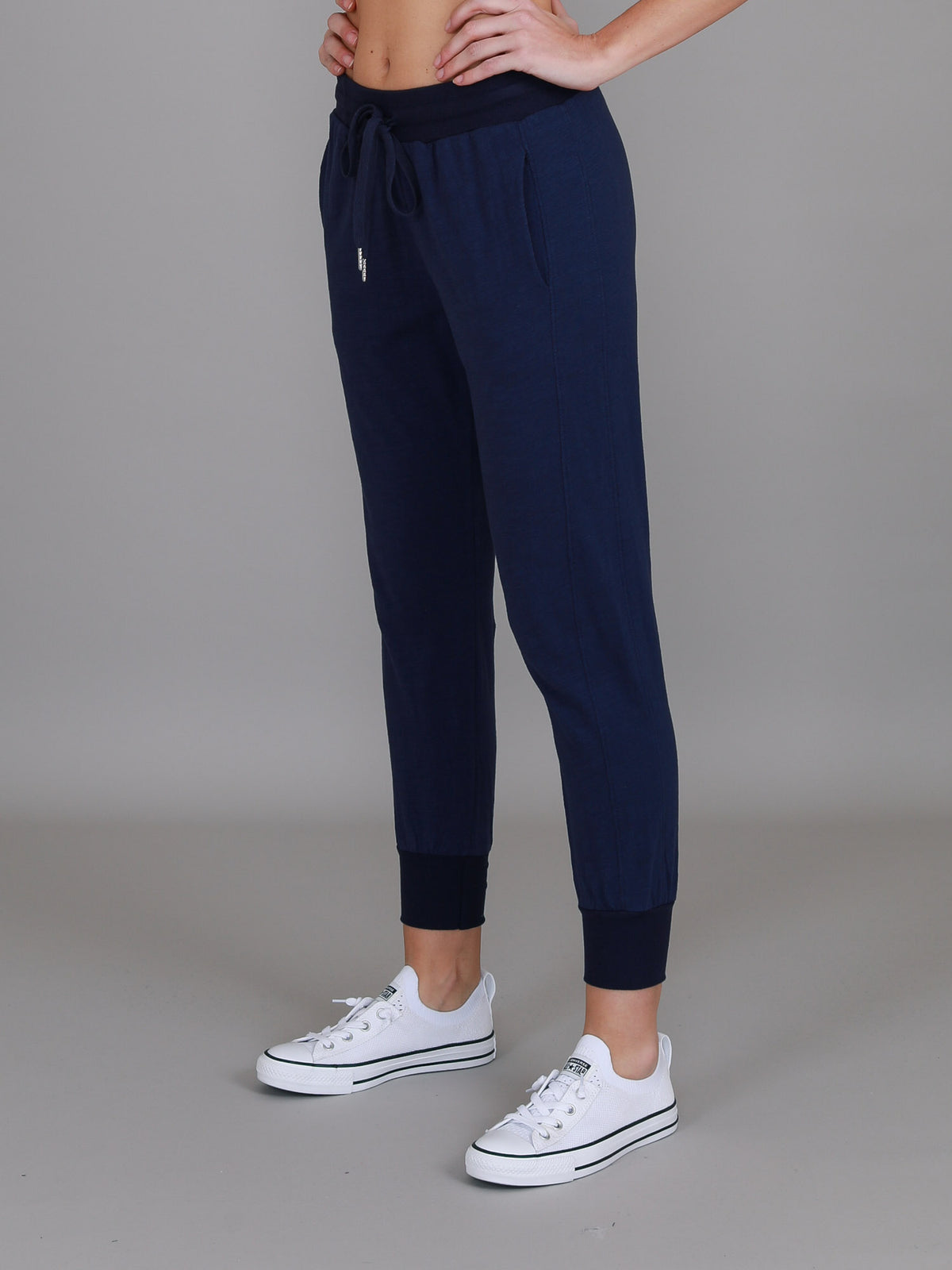 navy blue joggers womens