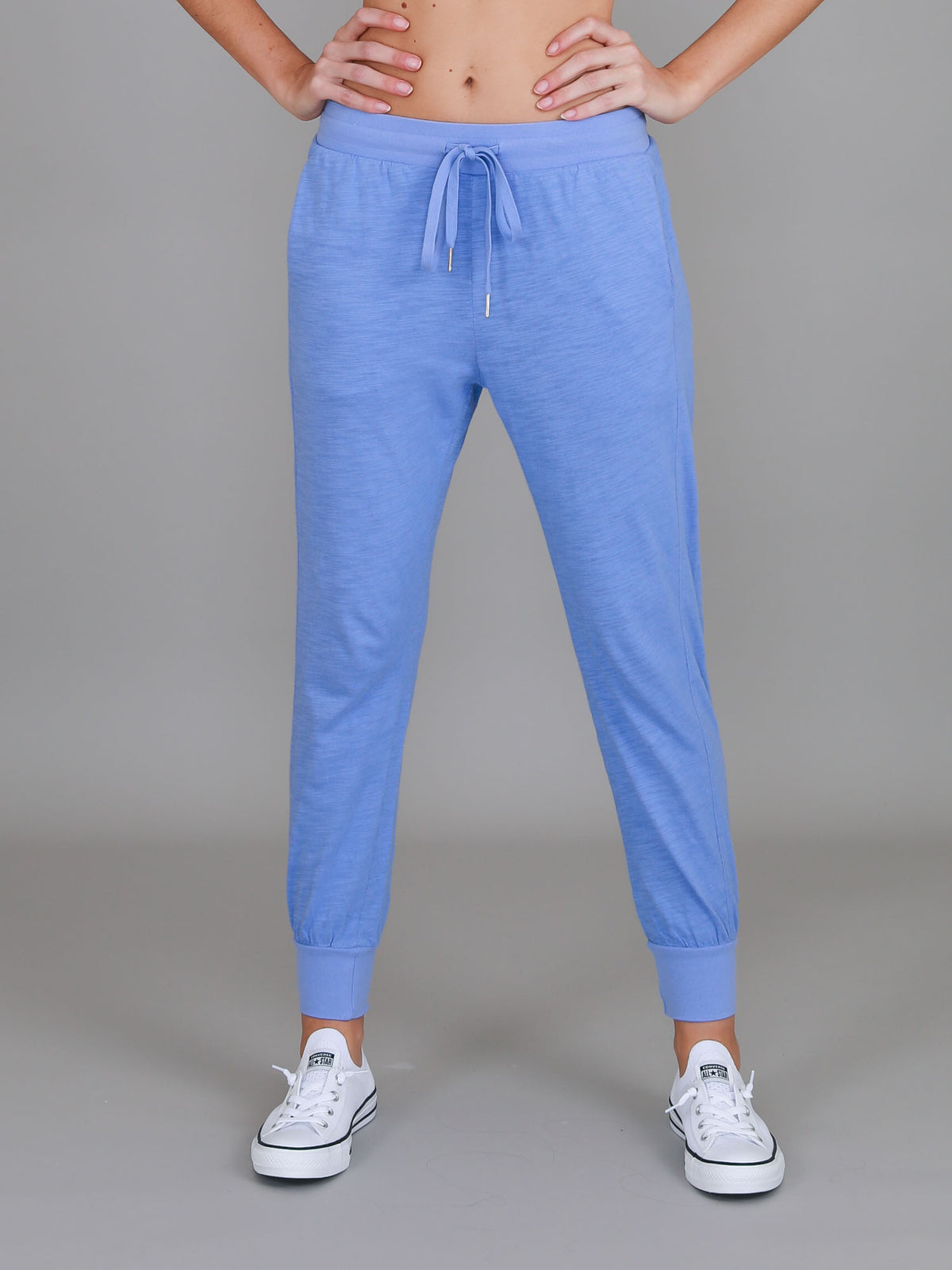 purple joggers
