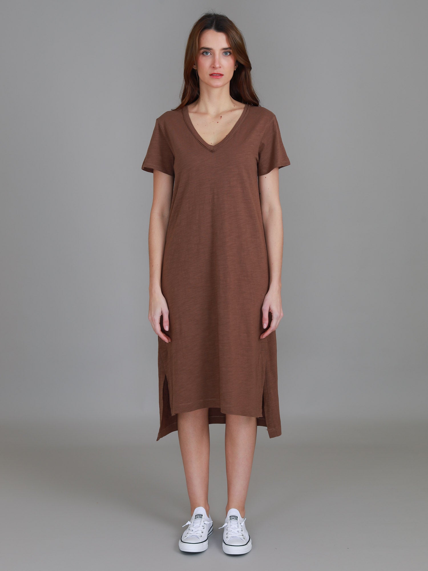 vneck dress #color_cookie