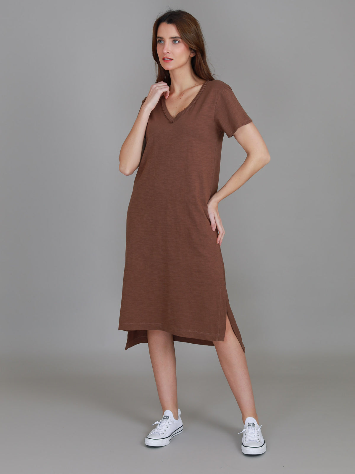 v neck summer dress