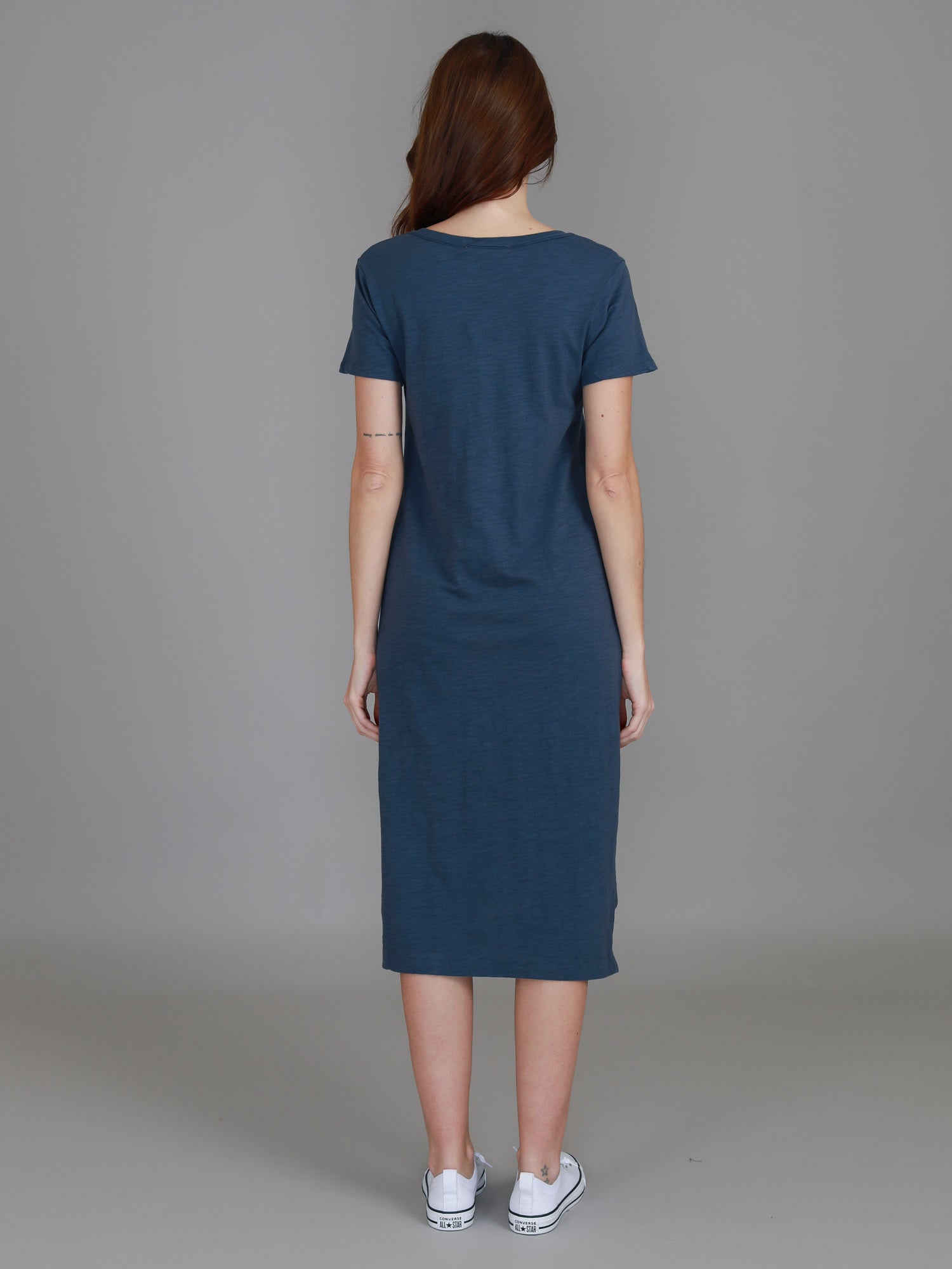 v-neck dress #color_indigo