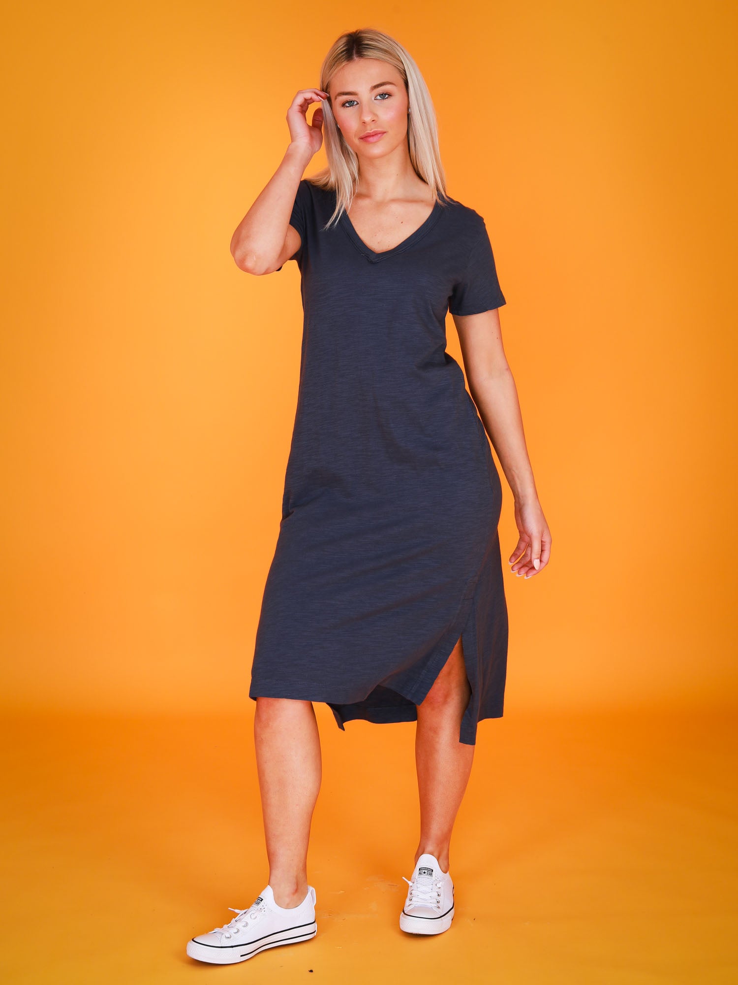 V neck dress outlet t shirt