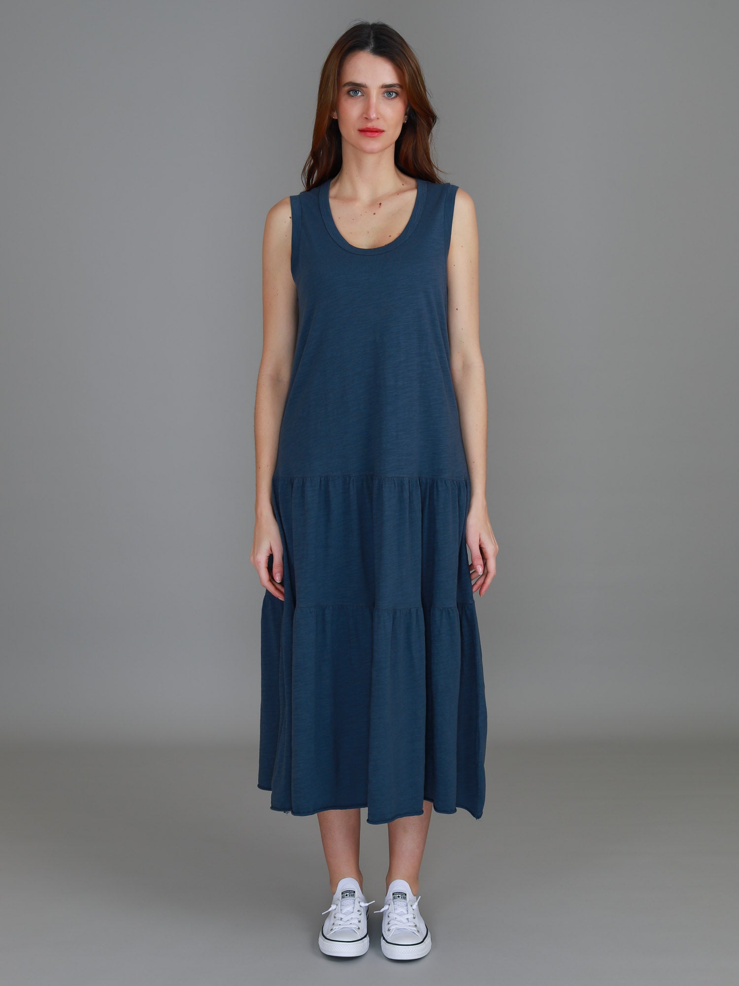 sleeveless dresses #color_indigo