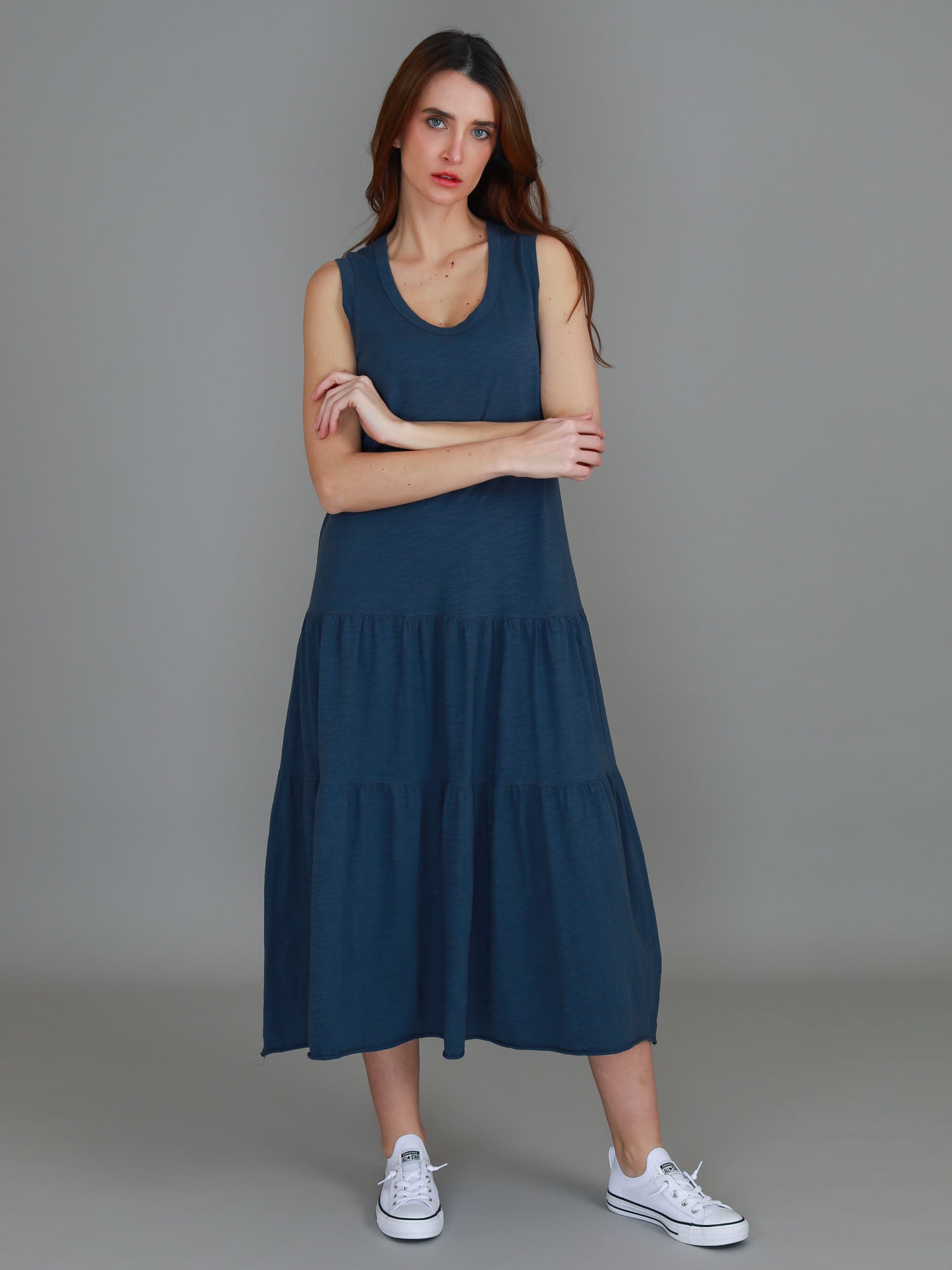 womens blue dress #color_indigo