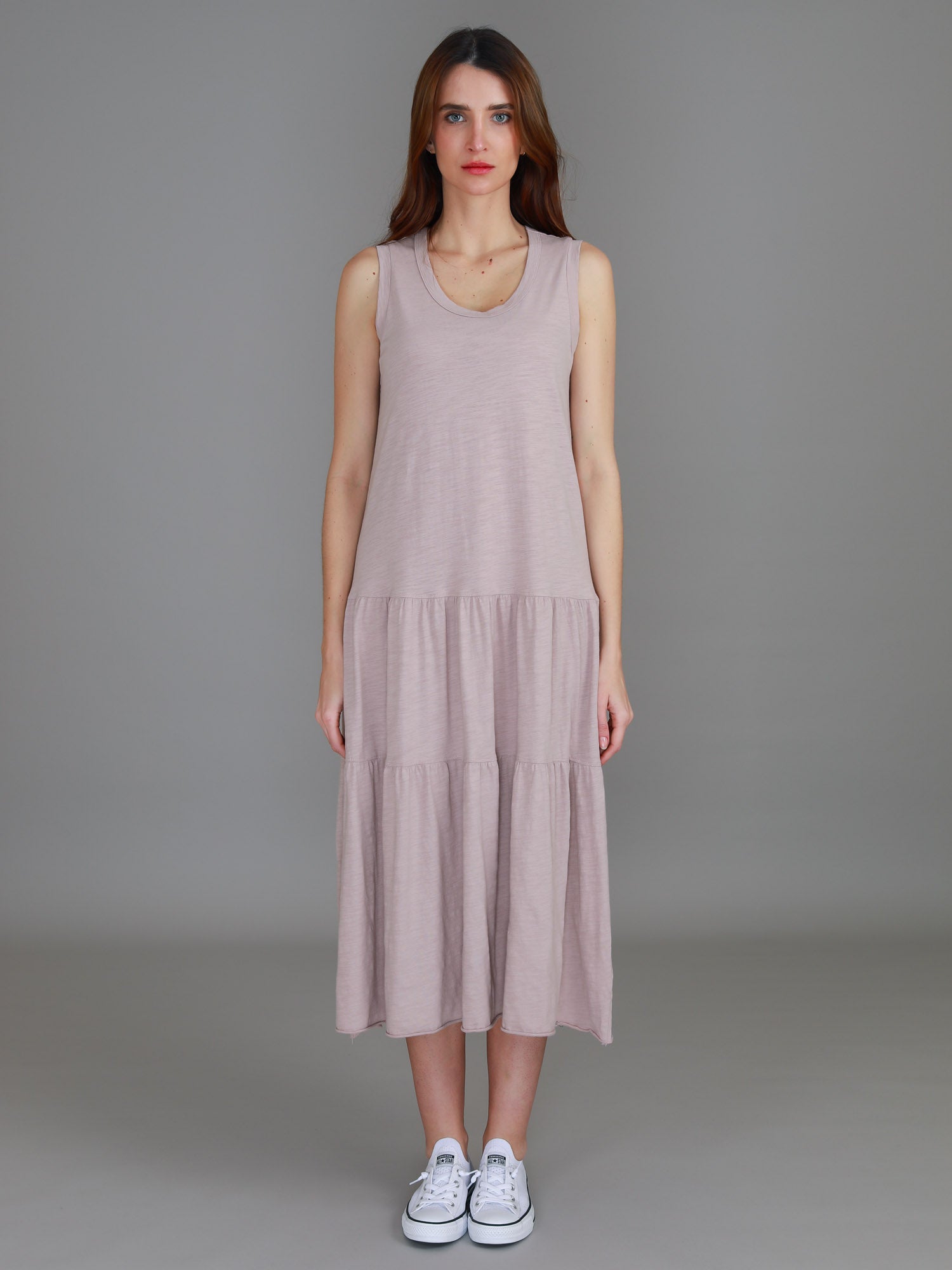 sleeveless dresses for women #color_oyster pink