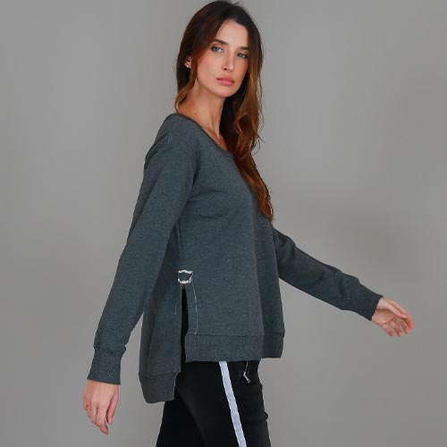 london side split sweatshirt