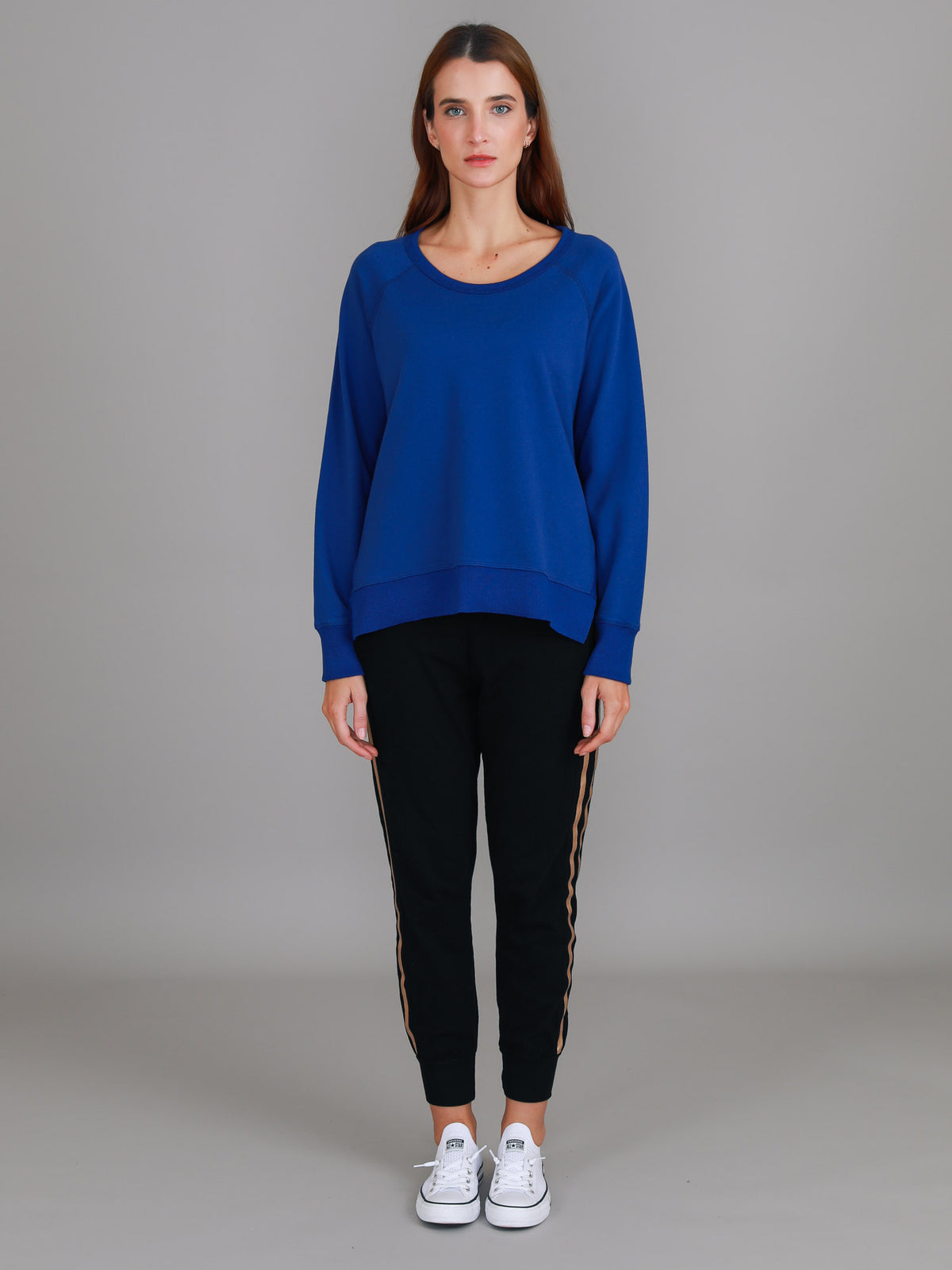 navy crewneck