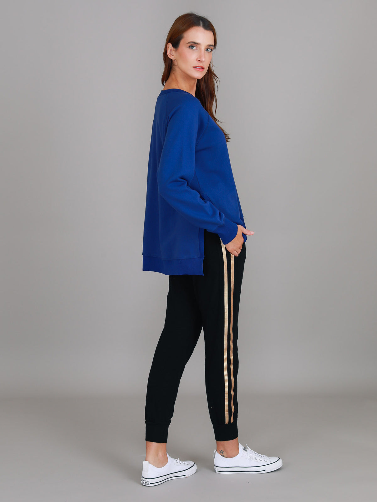 womens blue sweatshirts