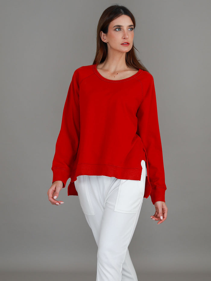 Berri Raglan Crew Neck Sweatshirt