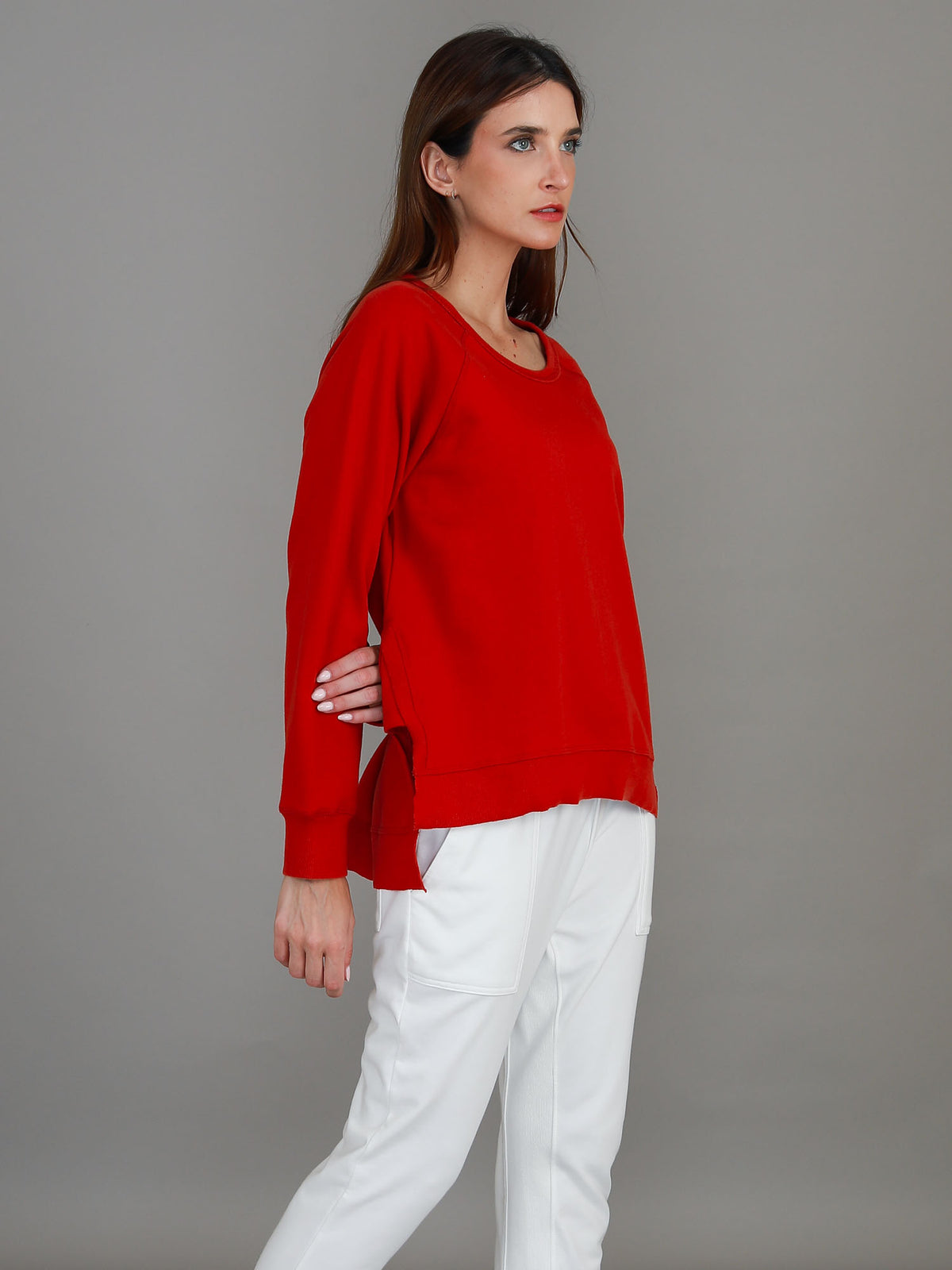 burgandy top