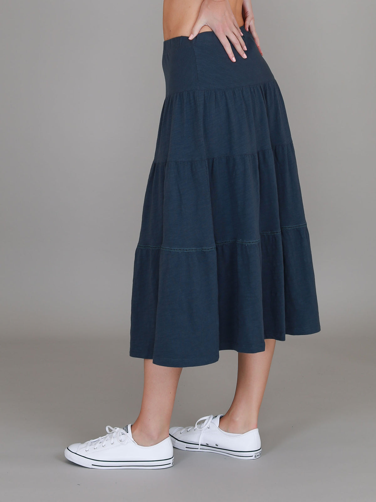indigo skirt