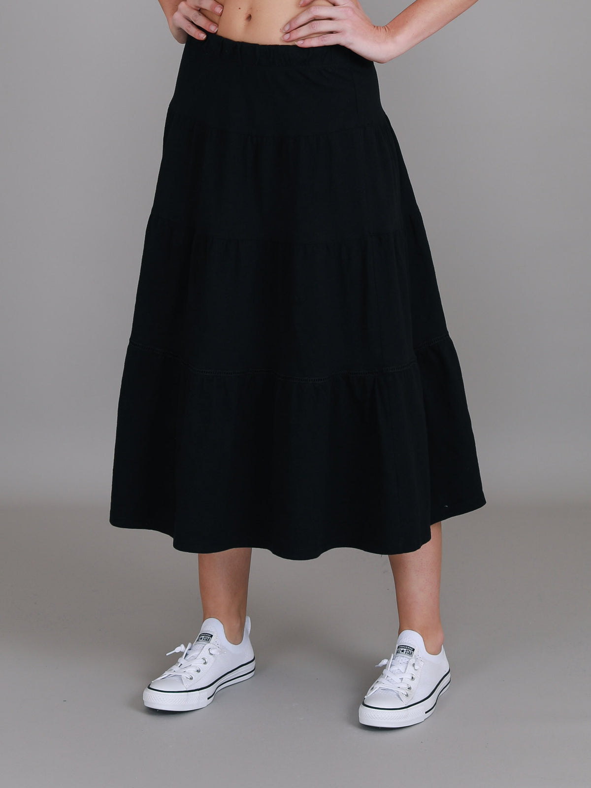 tiered skirt