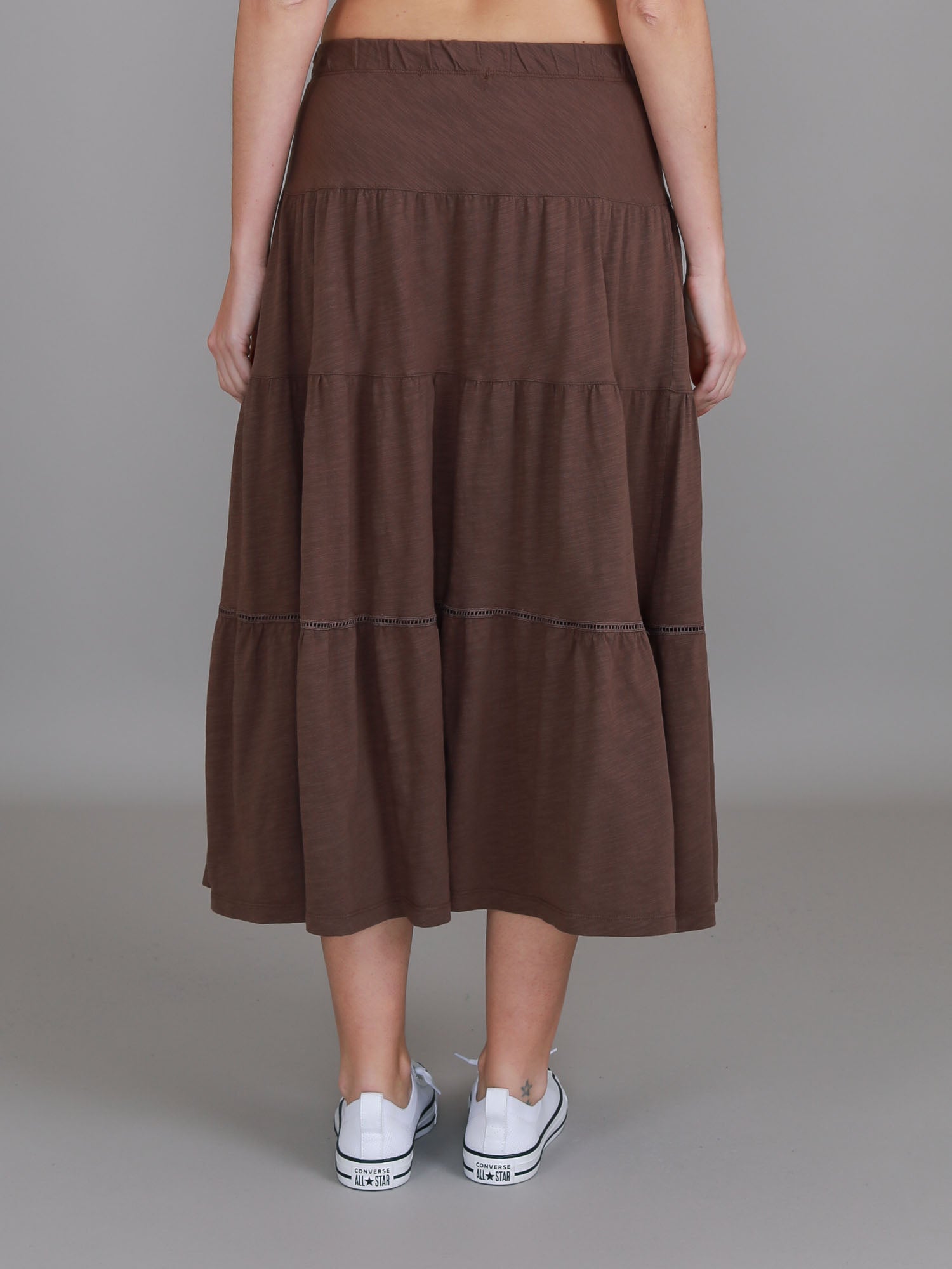 full length skirt #color_coffee