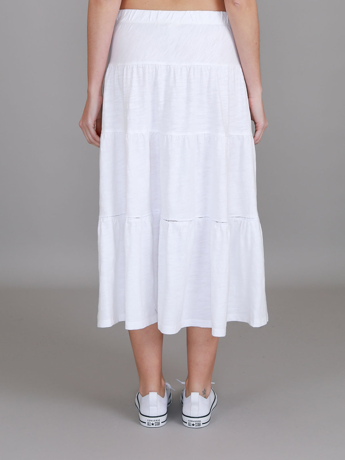 cotton midi skirt women